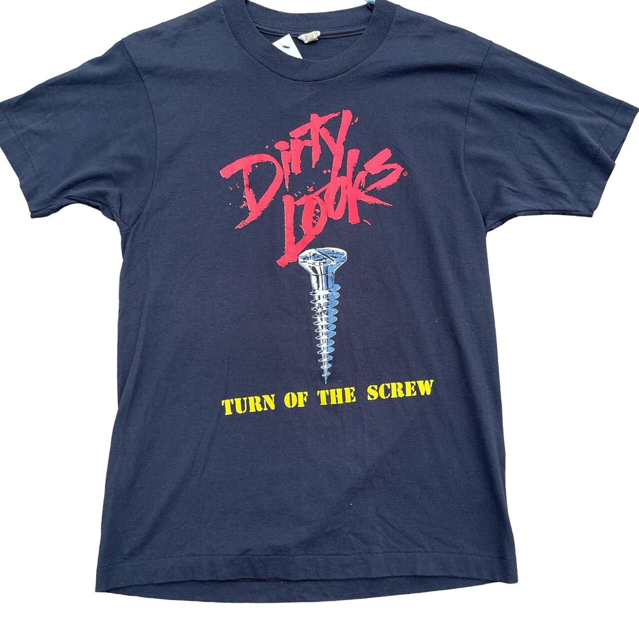 Vintage Vintage 80s Hard Rock dirty looks whos screwing you tee Size US M / EU 48-50 / 2 - 1 Thumbnail