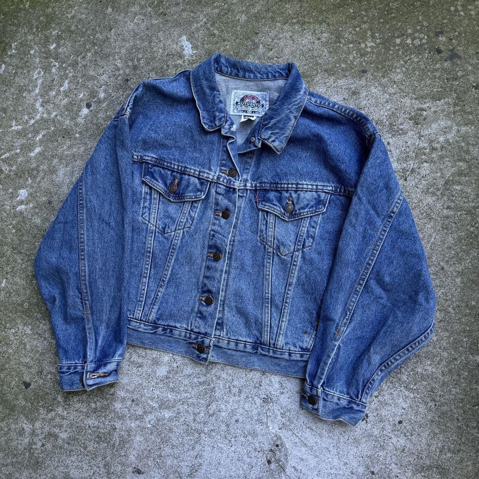 Levi's 80s Levi's Western Trucker Jacket USA ERD Grunge Light Wash Size US M / EU 48-50 / 2 - 2 Thumbnail