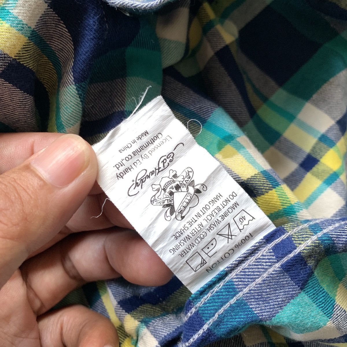 Ed Hardy Ed Hardy Christian Audigier Embroidery Flannel Shirt Y2K Size US M / EU 48-50 / 2 - 9 Thumbnail