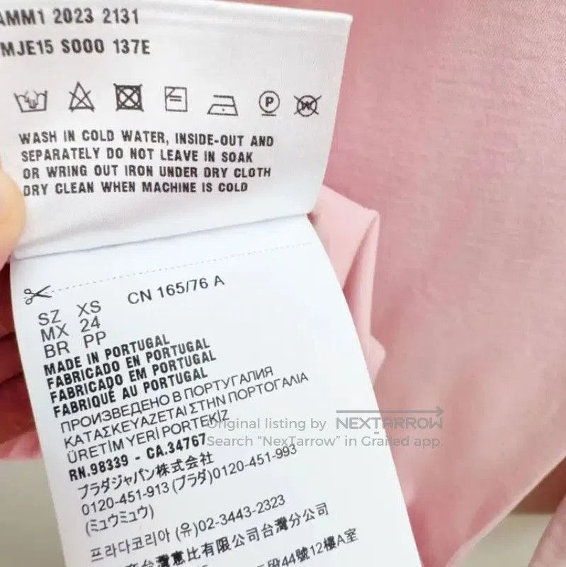 Miu Miu Miu Miu Pink Long Sleeve Sweatshirt . Size XS / US 0-2 / IT 36-38 - 5 Thumbnail