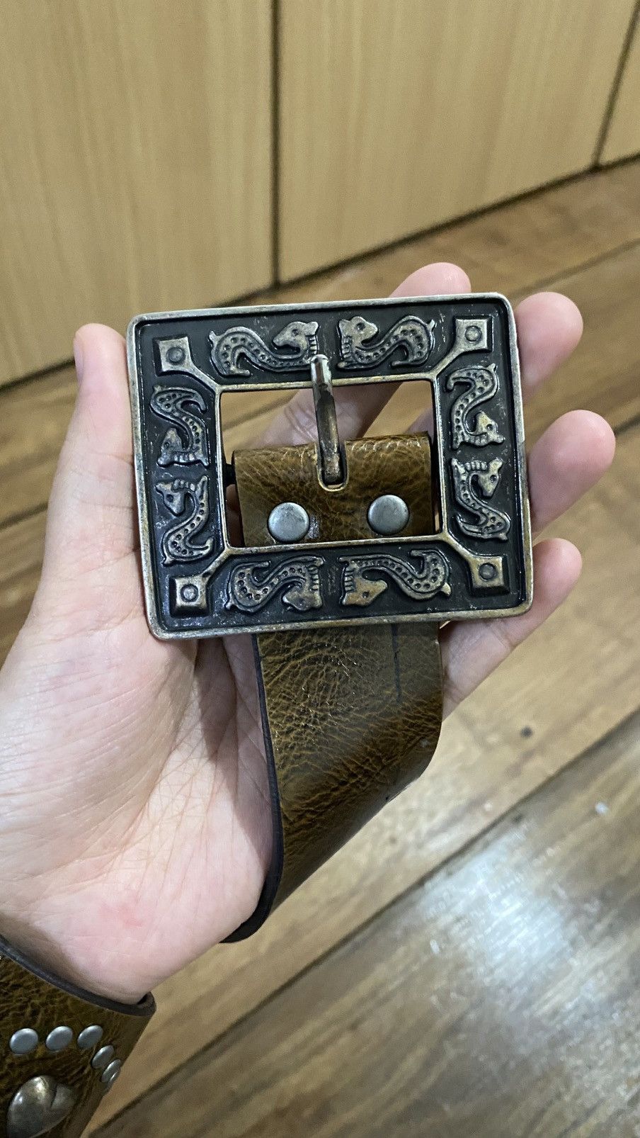 Vintage Y2K belt vintage leather Size ONE SIZE - 3 Thumbnail