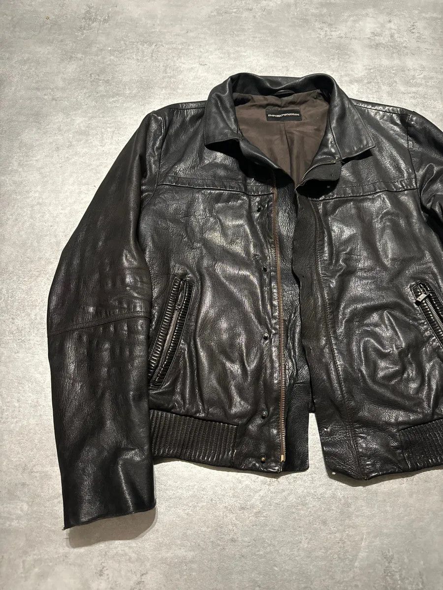 Emporio Armani AW2008 Emporio Armani Obscure Premium Alpha Leather Jacket Size US M / EU 48-50 / 2 - 6 Thumbnail