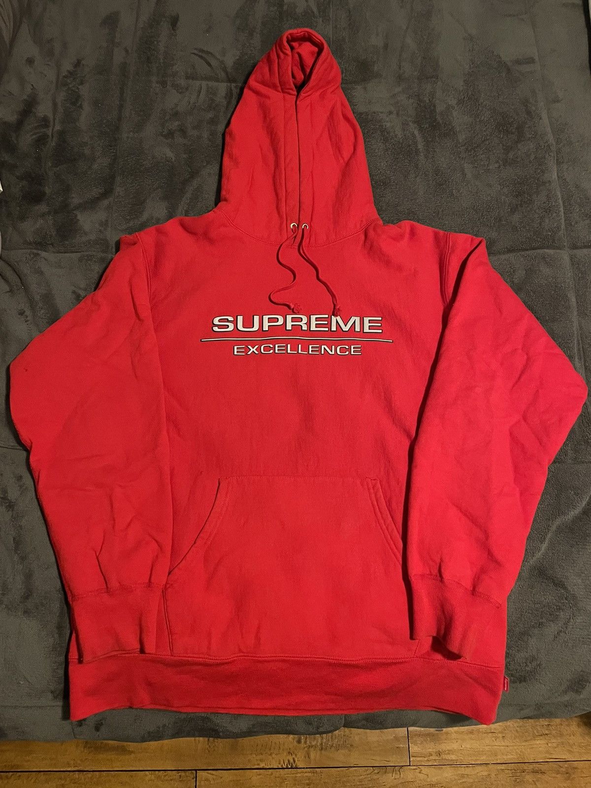 image of Supreme Excellence Hoodie in Red, Men's (Size XL)