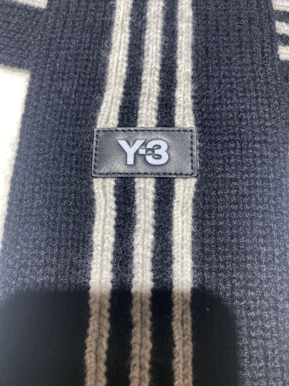 Adidas × Y-3 × Yohji Yamamoto Y-3 Wool Scarf 125X10CM Size ONE SIZE - 2 Thumbnail