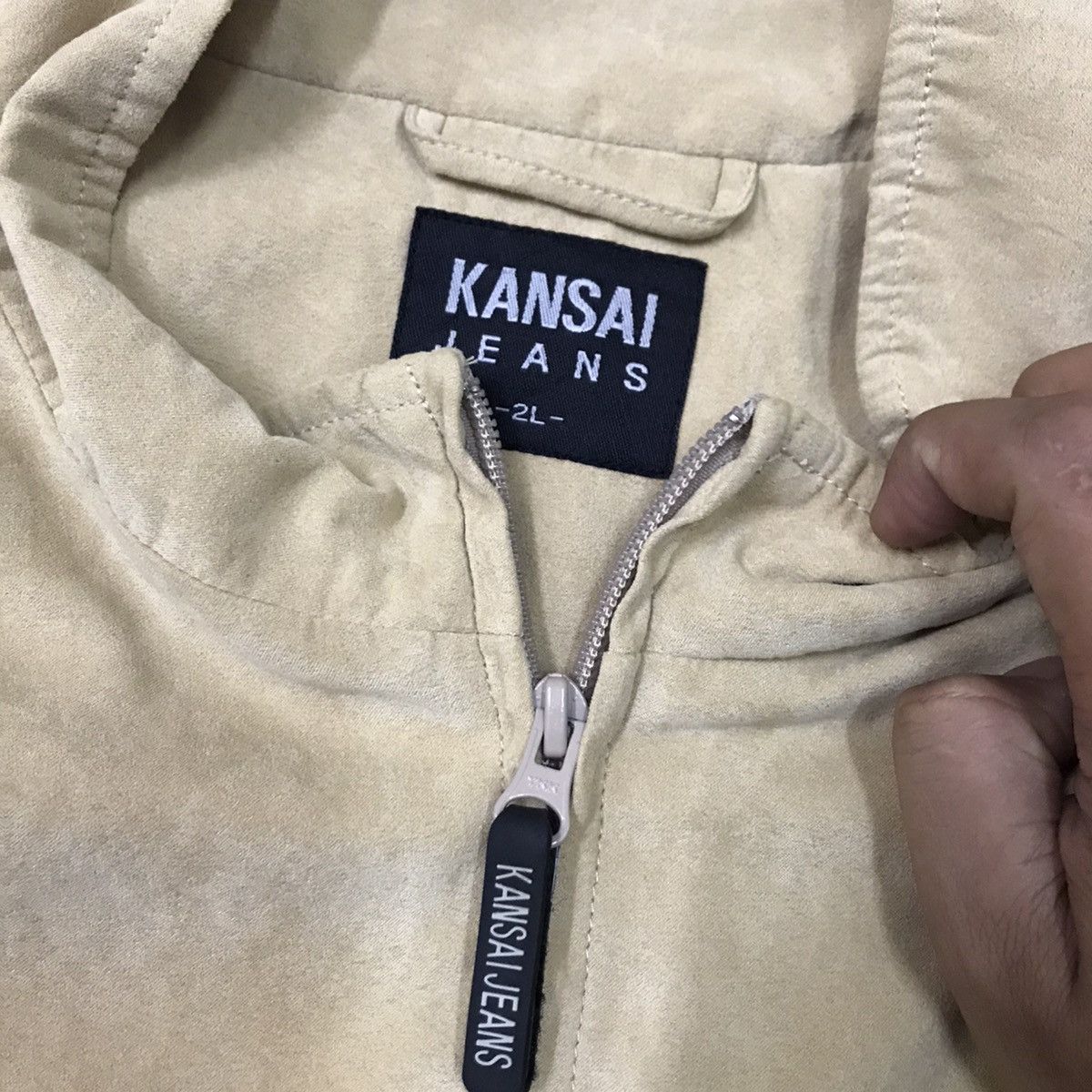 Japanese Brand × Kansai Yamamoto × Vintage Vintage Kansai Jeans Cudroy Worker Jacket Zipper Size US XL / EU 56 / 4 - 5 Thumbnail