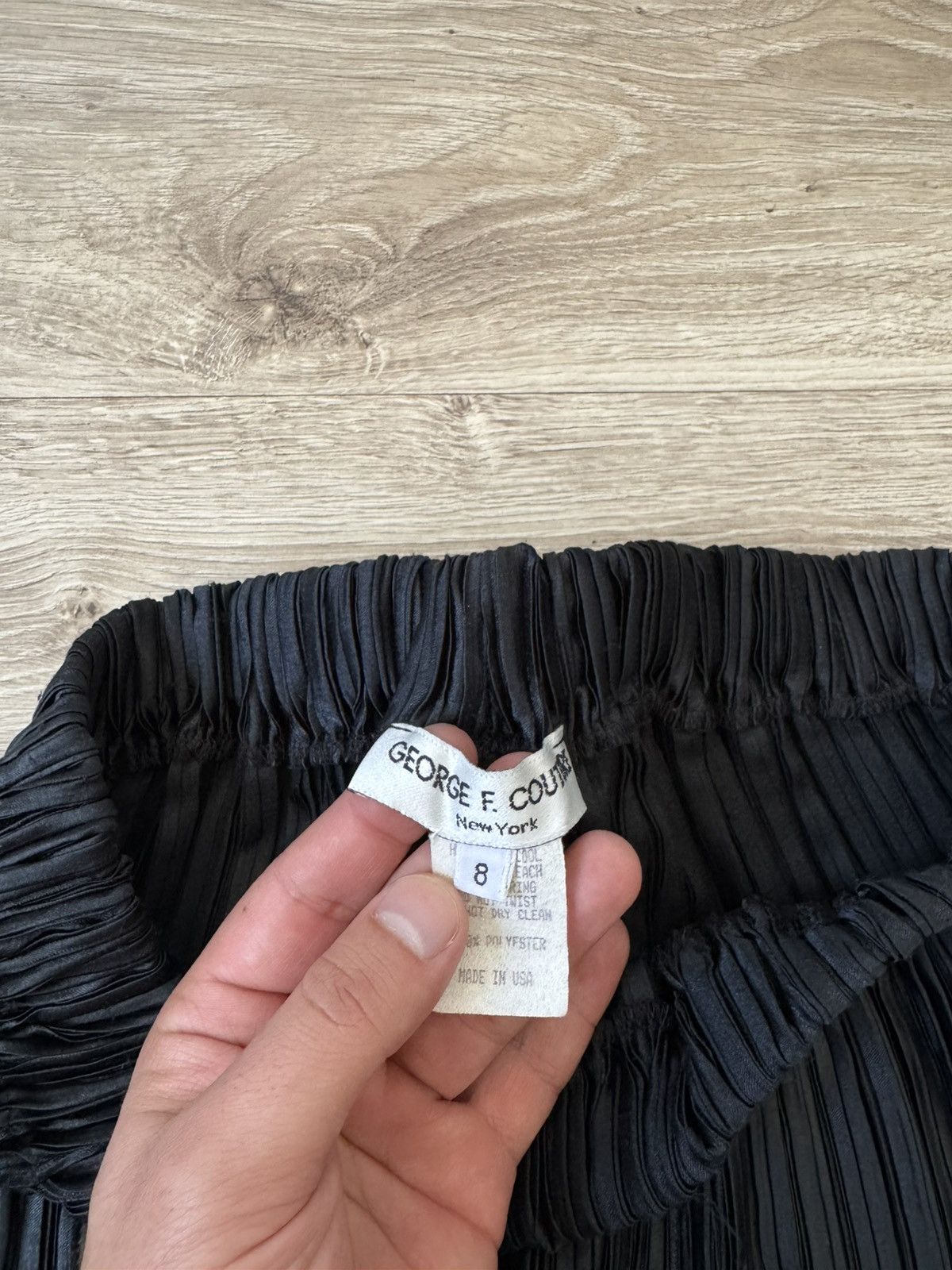 Other Vintage Y2K George F Couture Issey Miyake Style Midi Skirt Size 30" / US 8 / IT 44 - 5 Thumbnail