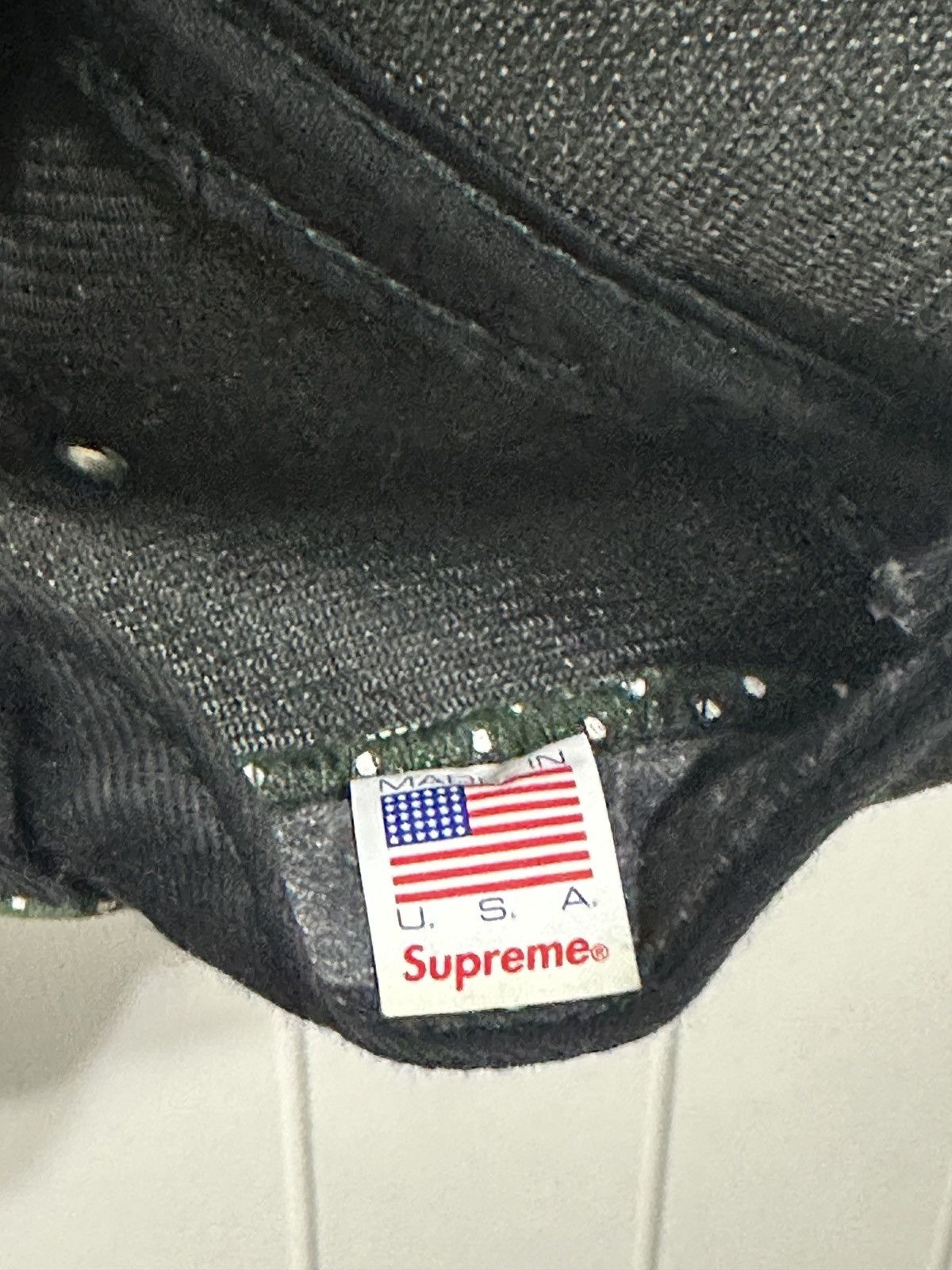 Supreme Supreme Denim Dot Camp 5 Panel Cap - Olive (SS11) Size ONE SIZE - 7 Thumbnail
