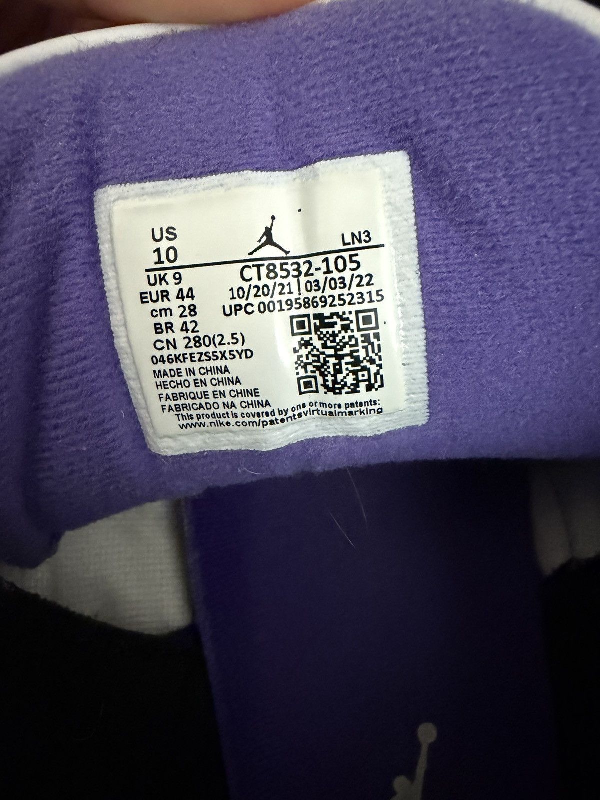 Jordan Brand Jordan 3 Iris purple Size US 10 / EU 43 - 5 Thumbnail