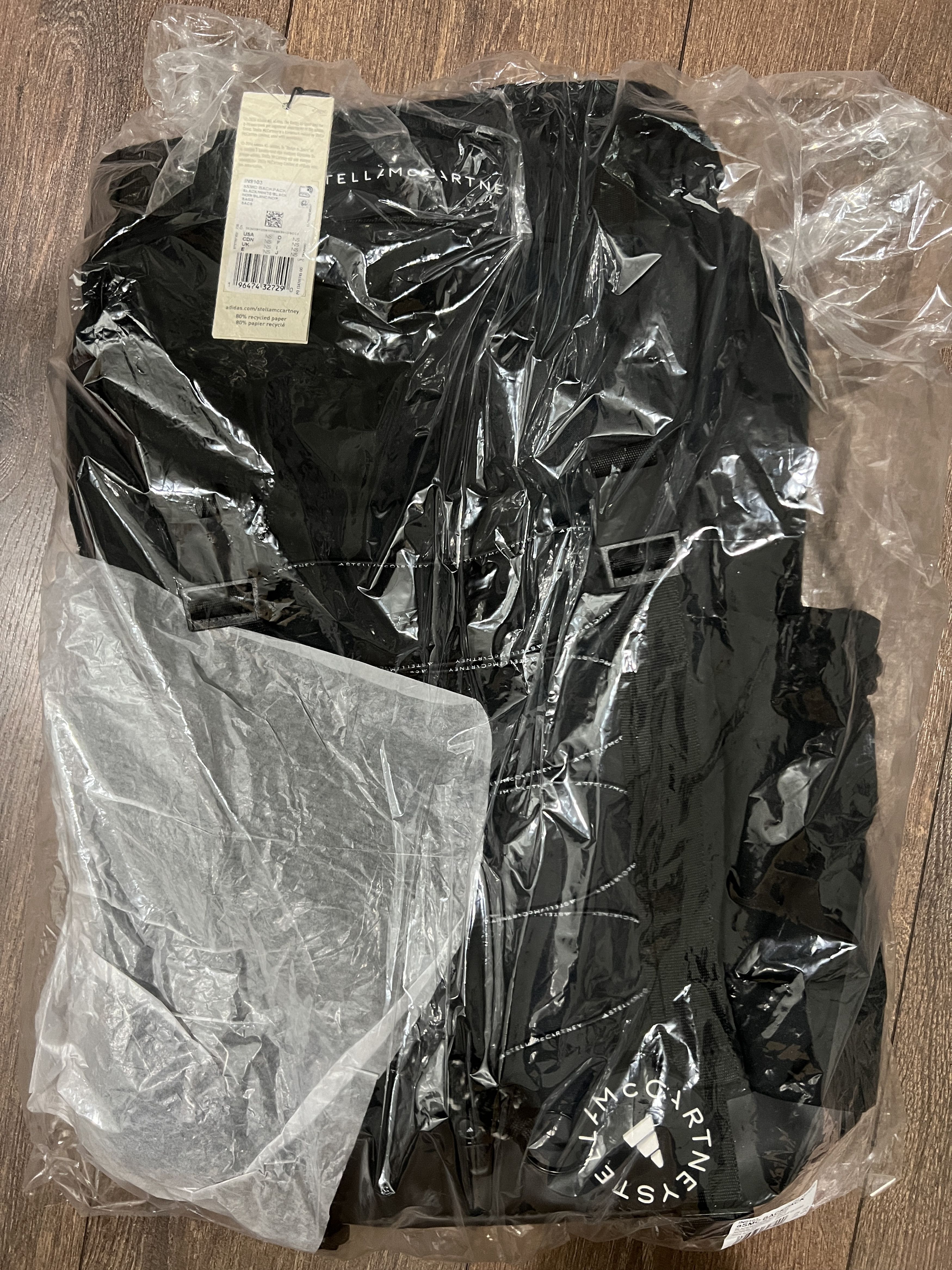 Adidas × Stella McCartney adidas by Stella McCartney Backpack Black 23.25L IN9103 Size ONE SIZE - 5 Thumbnail