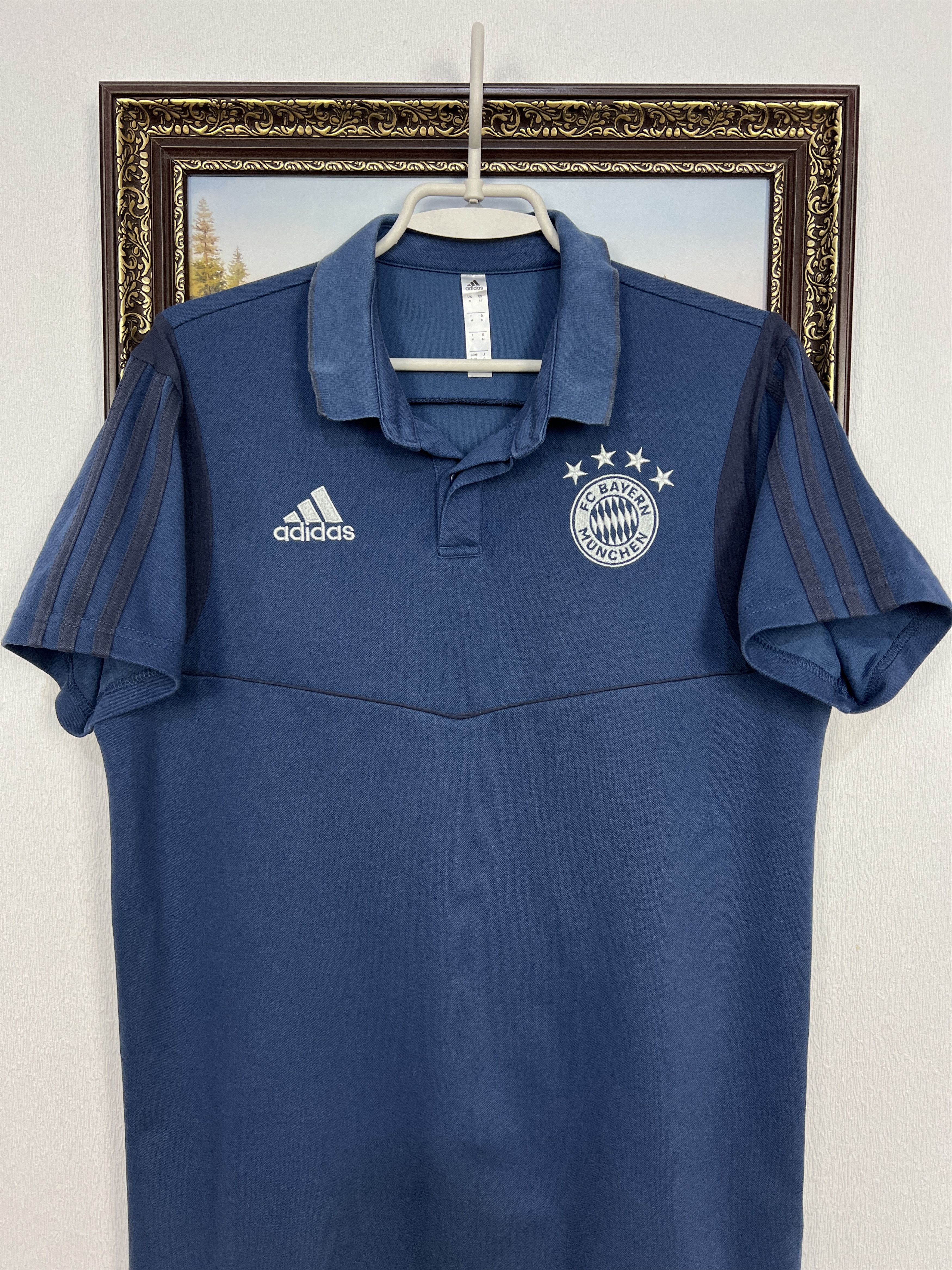Adidas Adidas Bayern Munich Football Train Polo Soccer Jersey Mens Size US M / EU 48-50 / 2 - 2 Thumbnail