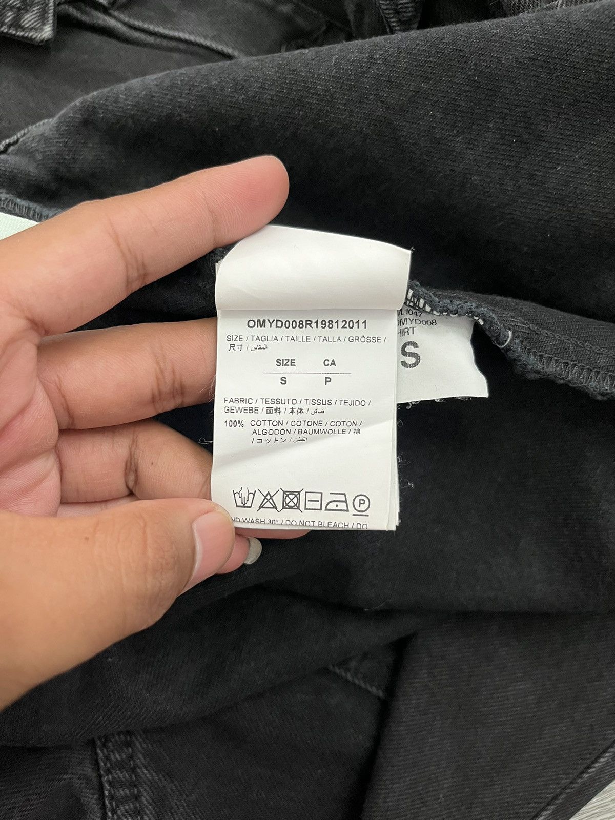 Off-White Off-White Virgin Abloh Black Impressionism Print DenimJacket Size US S / EU 44-46 / 1 - 9 Thumbnail
