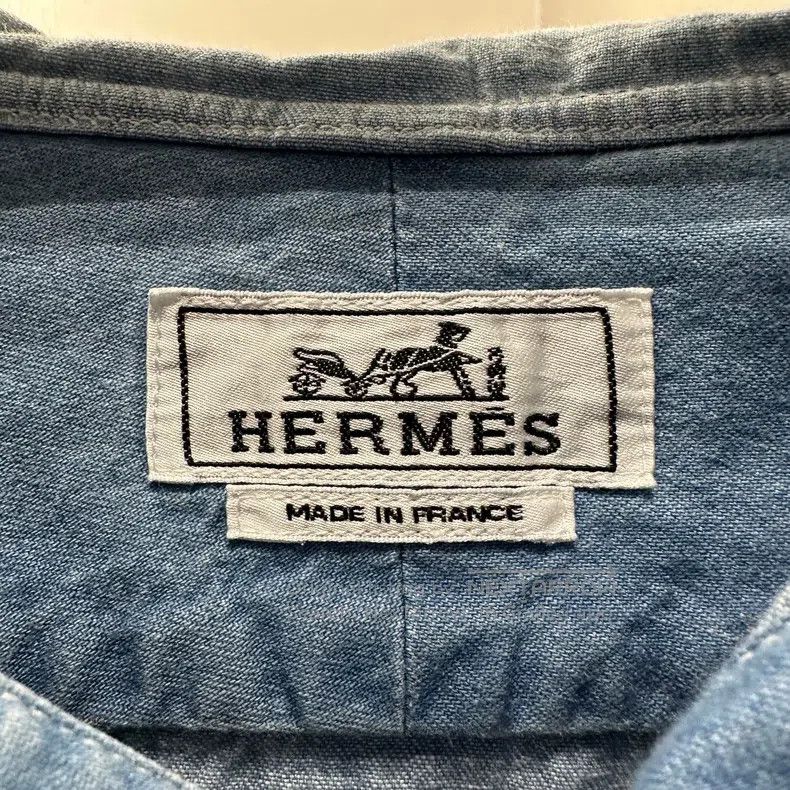 Hermes Hermes Slant Pocket Hooded Denim Jacket Size XS / US 0-2 / IT 36-38 - 3 Thumbnail