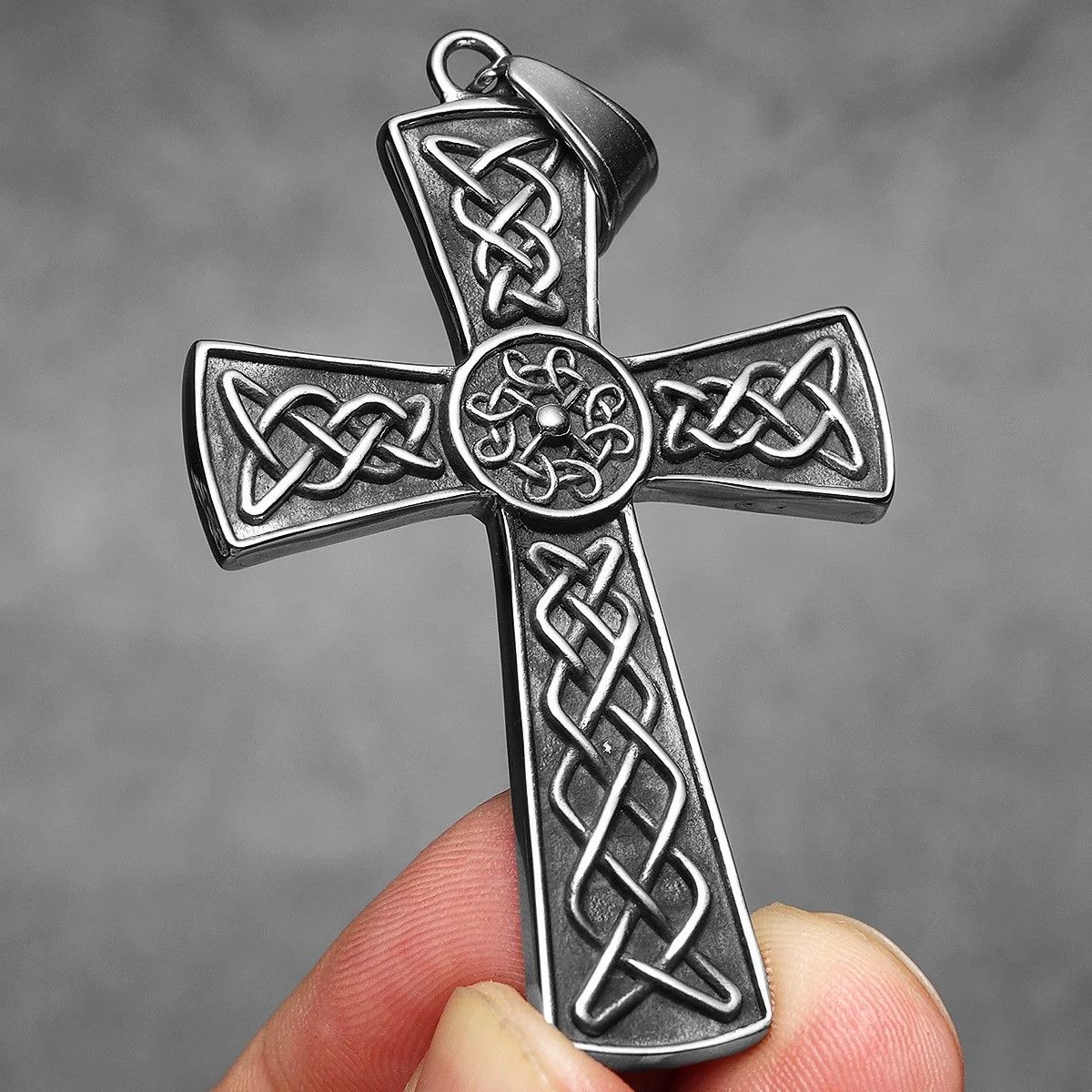 Other Carving Cross Pendant Accessories Necklace Gifts For Him Size ONE SIZE - 5 Thumbnail