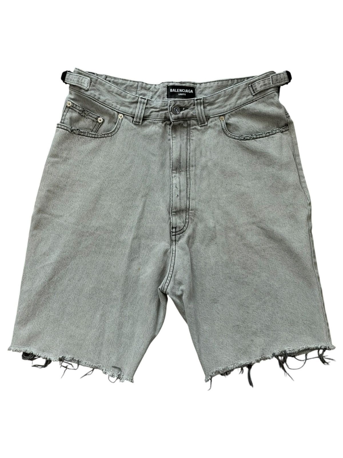 Balenciaga Balenciaga Skater Denim Shorts Size US 32 / EU 48 - 1 Thumbnail
