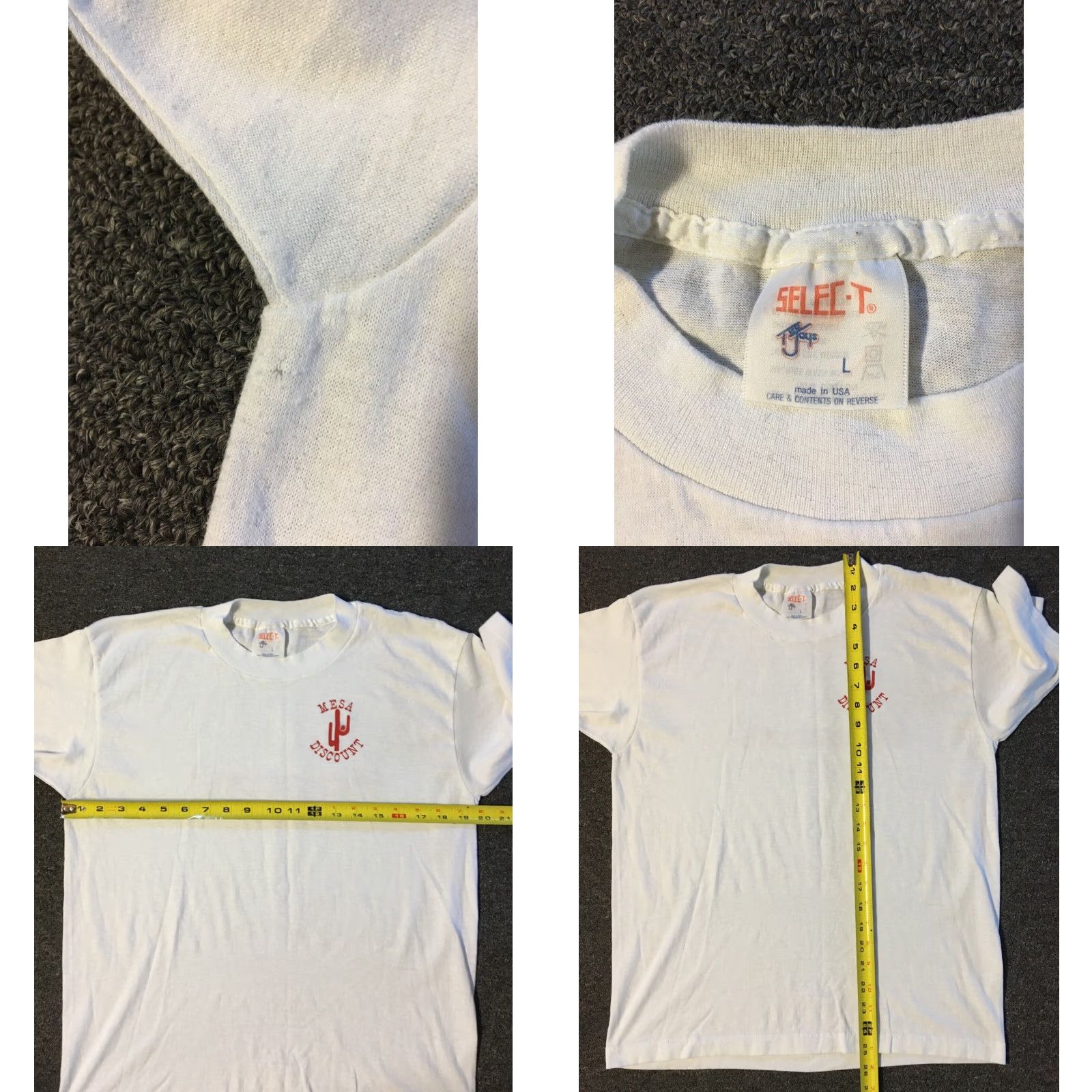 TEE JAYS VINTAGE 80s Panasonic Omnivision VCR VHS Video Store Faded Promo Shirt S M Movie TV Tee Jays White Short Sleeve Mens Small? Size US S / EU 44-46 / 1 - 8 Thumbnail