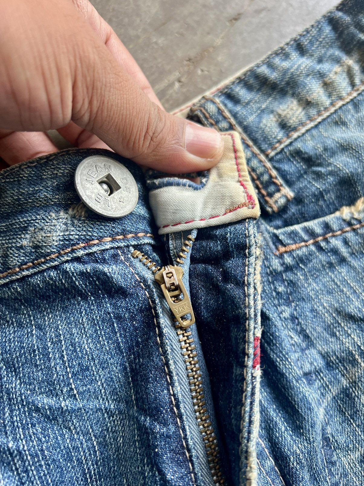 Marithe + Francois Girbaud RARE 90s Marithe Francois Girbaud Baggy Flare Denim Size US 38 / EU 54 - 10 Thumbnail