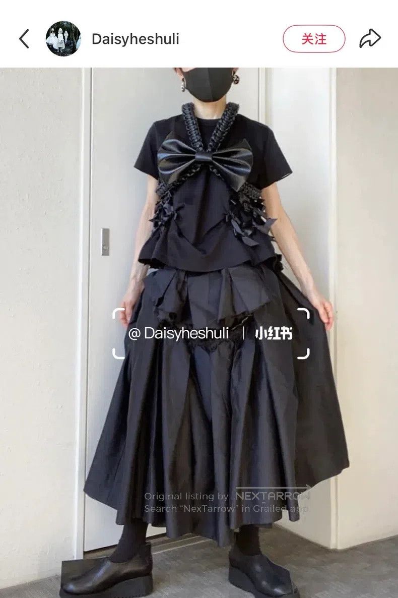 Comme des Garcons Comme Des Garcons Bow tie short sleeve top Size M / US 6-8 / IT 42-44 - 3 Thumbnail