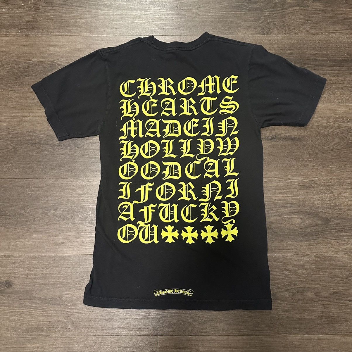 Chrome Hearts Chrome Hearts Black and Yellow T-Shirt Size US S / EU 44-46 / 1 - 2 Thumbnail