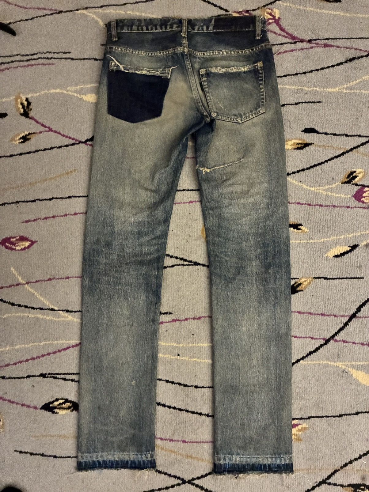 Undercover Undercover Blue Yarn 68 Denim Size US 30 / EU 46 - 2 Thumbnail