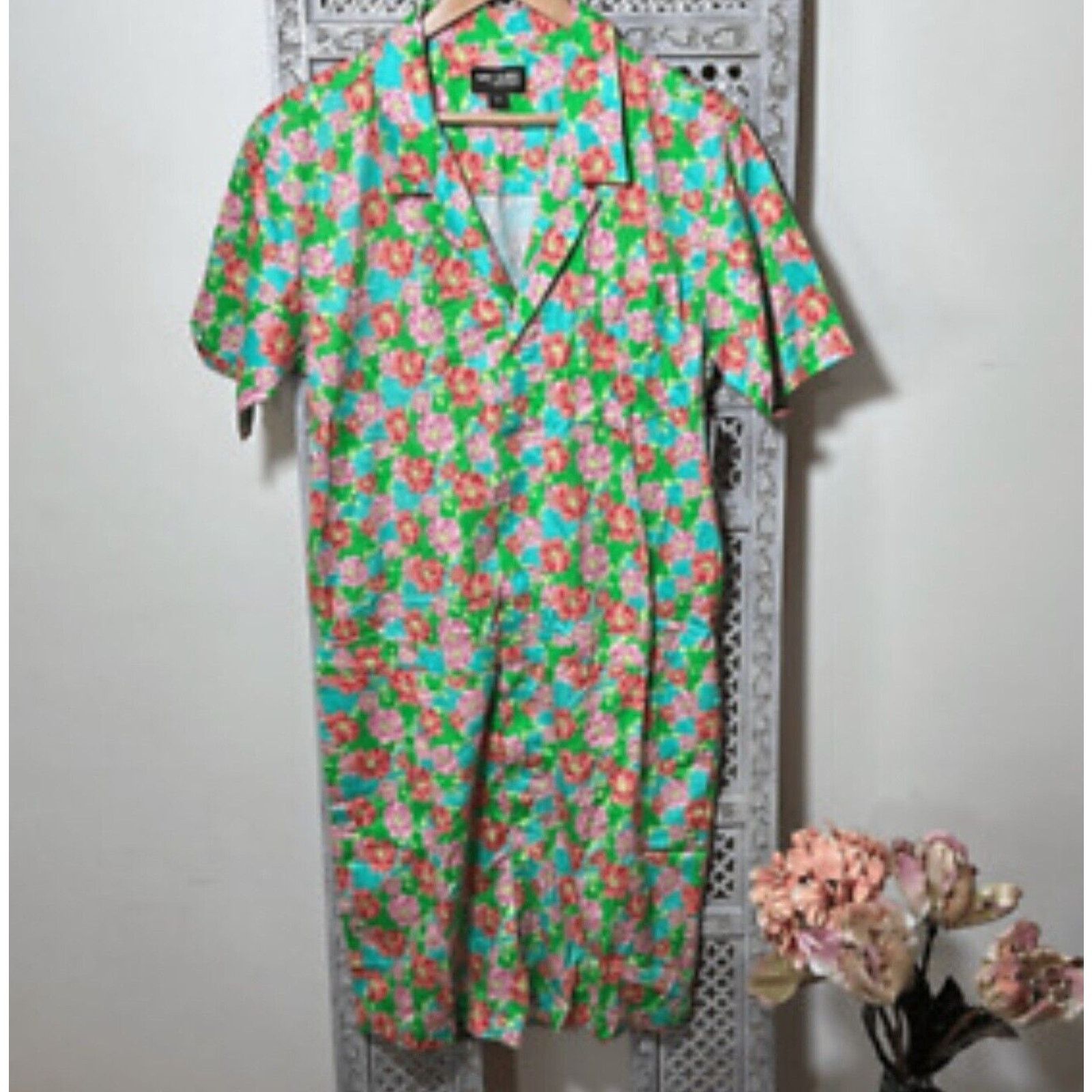 Mr Turk Mr Turk × 2(X)IST Colorblock Linen Romper Playsuit Retro M Size US 34 / EU 50 - 4 Thumbnail