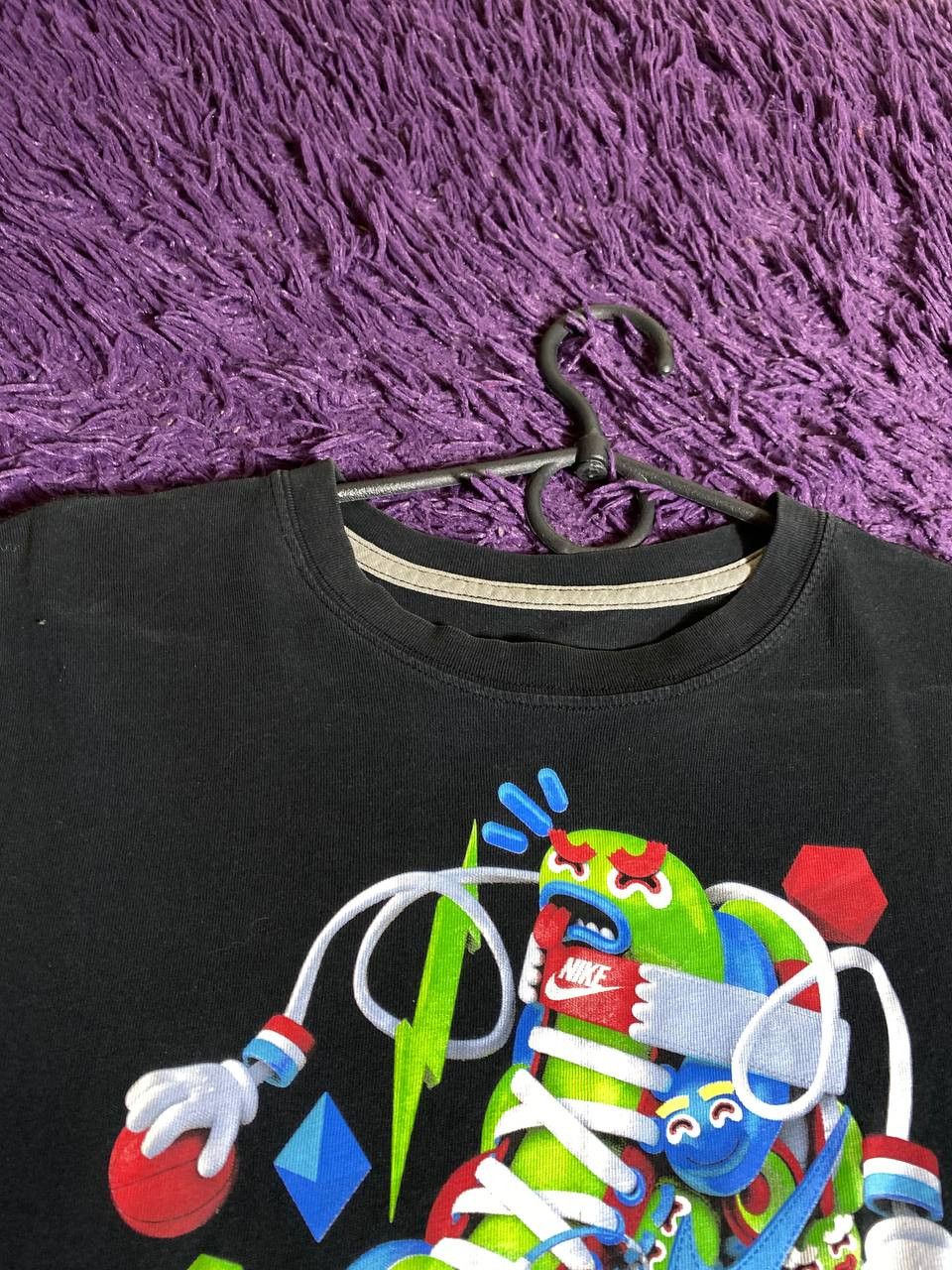 Nike × Vintage 90s Nike Central Swoosh Vintage Y2K Oversized Retro T-Shirt Size US M / EU 48-50 / 2 - 8 Thumbnail