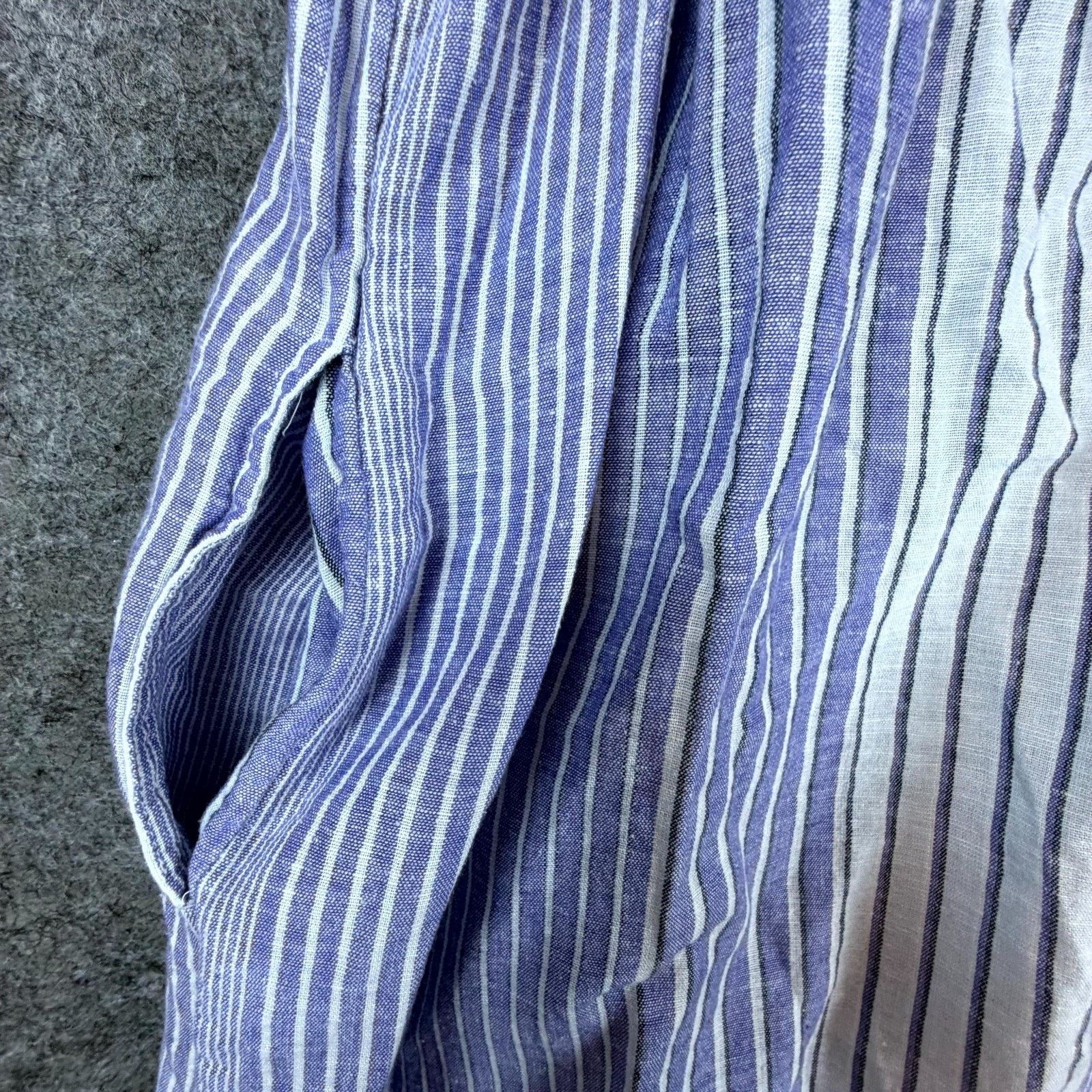 Lucky Brand Lucky Brand Cutout Babydoll Dress Women XS Blue White Stripe Size XS / US 0-2 / IT 36-38 - 4 Thumbnail