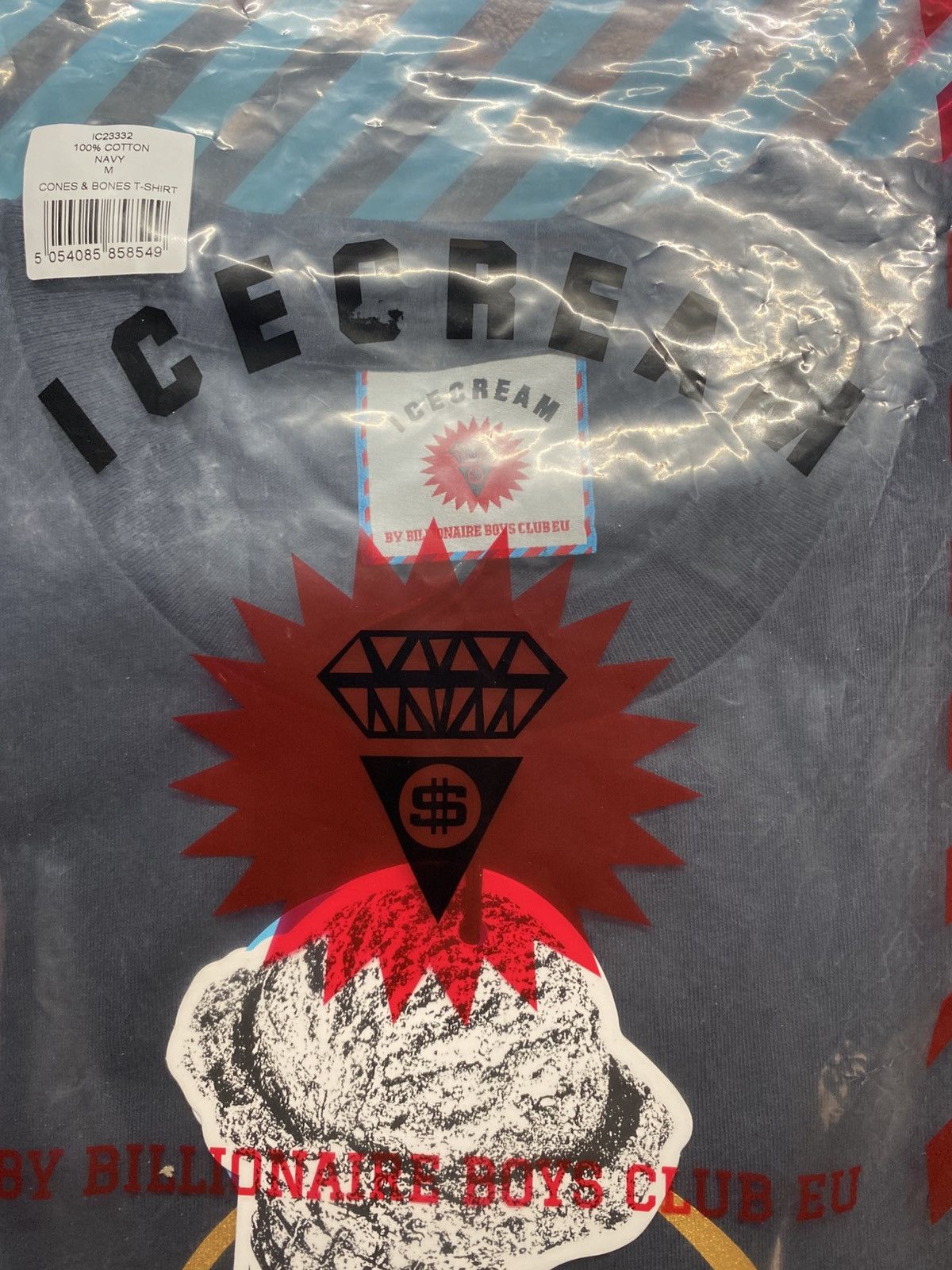 Billionaire Boys Club ICECREAM Cones & Bones T-Shirt Navy Medium Size US M / EU 48-50 / 2 - 5 Thumbnail