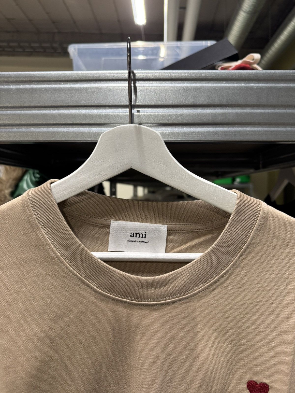 AMI Ami Paris Logo Embroidery T-Shirt NEW 200$ Size US M / EU 48-50 / 2 - 3 Thumbnail