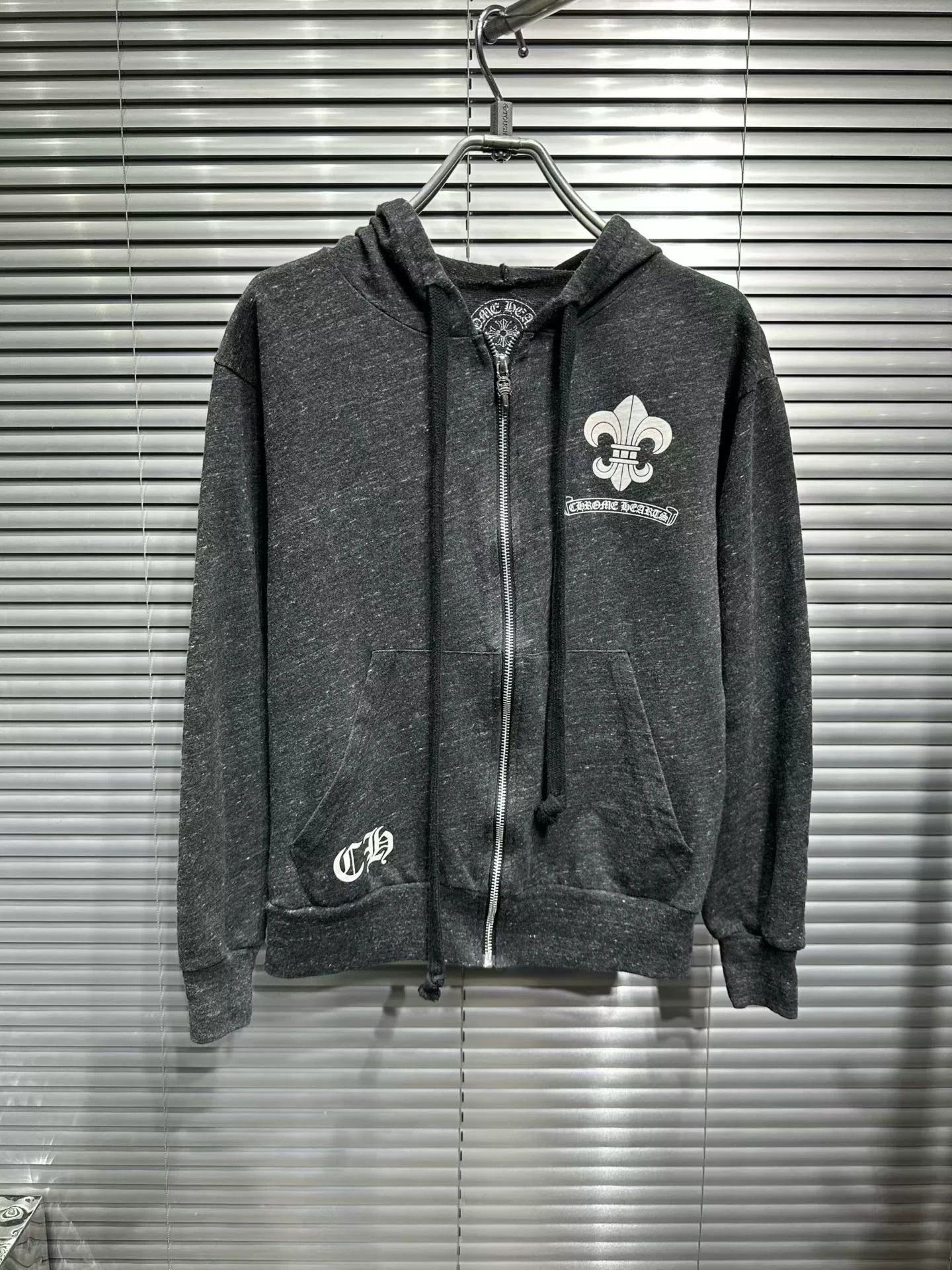 Chrome Hearts Chrome Hearts Gray Zip-Up Hoodie XS Size US XS / EU 42 / 0 - 1 Thumbnail