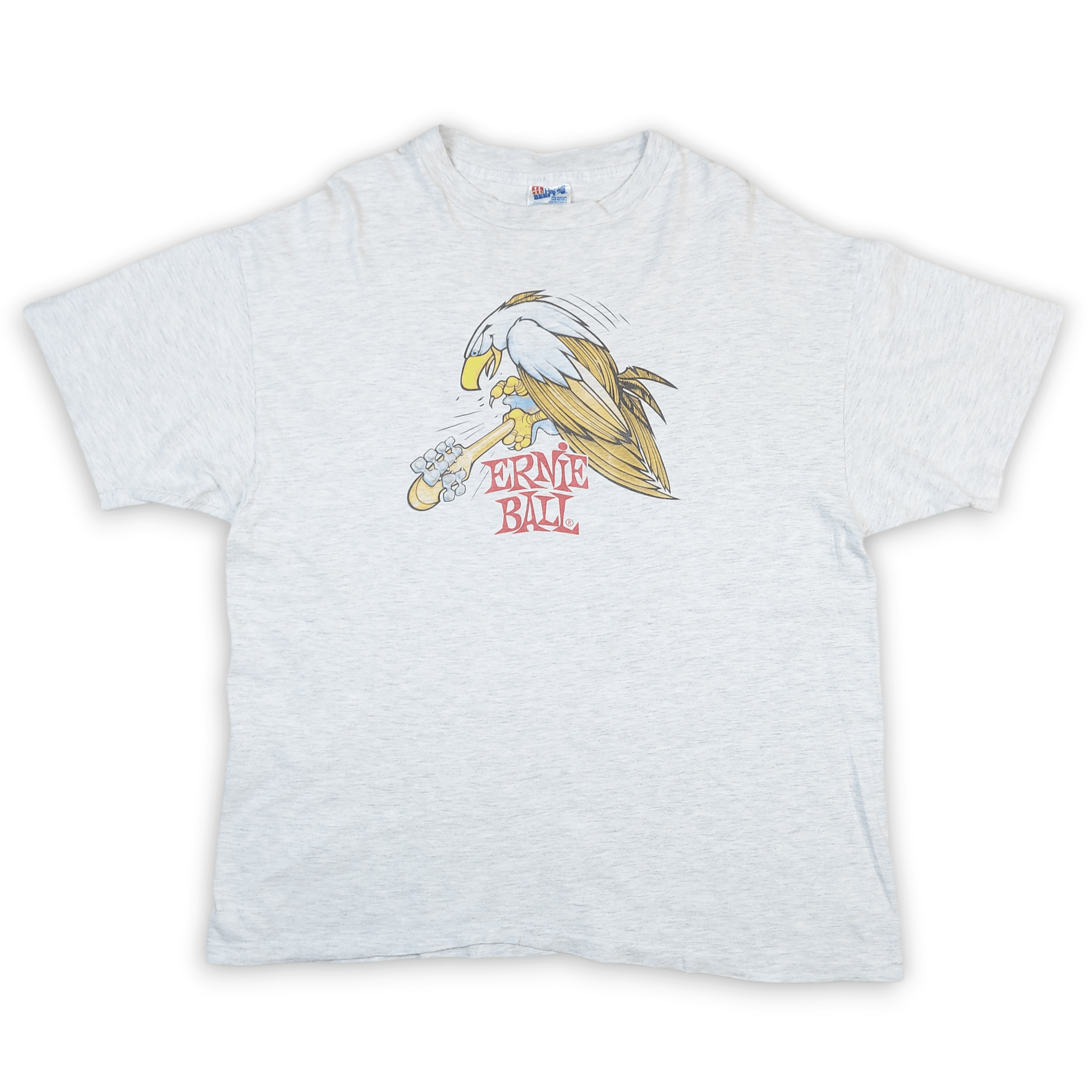 Vintage 90s Ernie Ball Classic Eagle Guitar Strings USA TEE