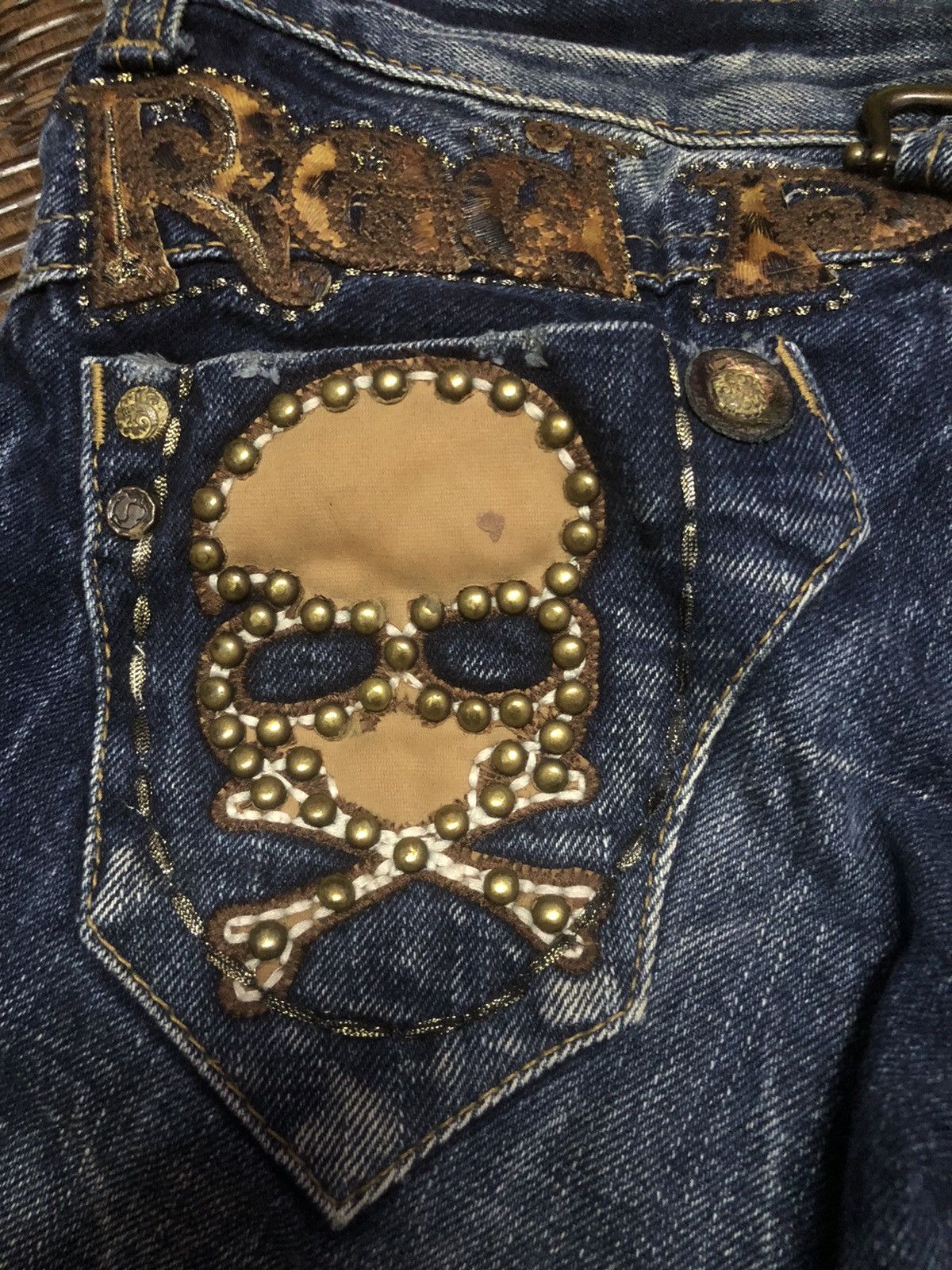 Hysteric Glamour VINTAGE RED PEPPER DENIM JEANS DESIGN UNISEX Size 28" / US 6 / IT 42 - 18 Thumbnail