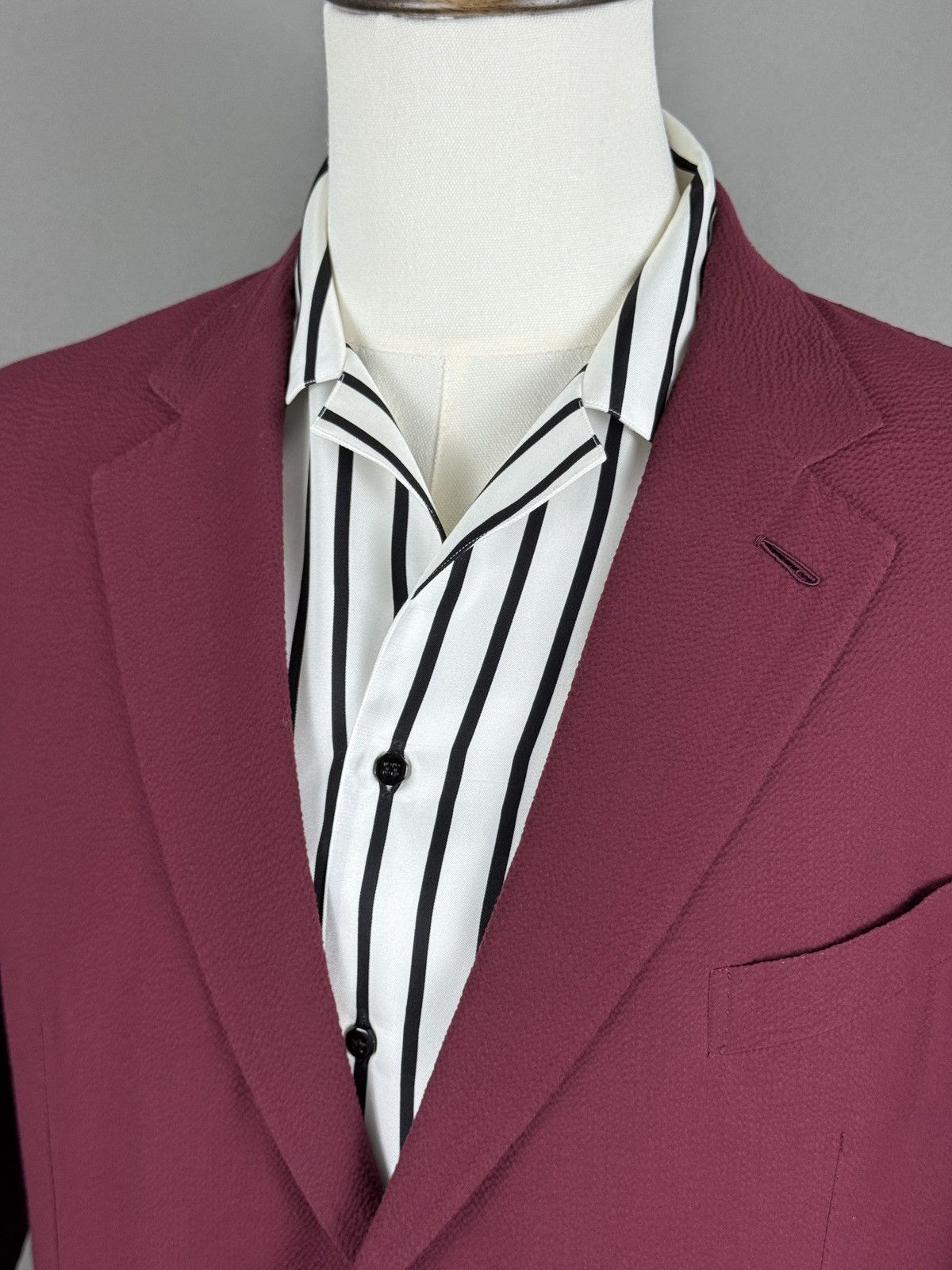 Ermenegildo Zegna Ermenegildo Zegna Napoli Couture Men’s Silk Blend Blazer Size 42S - 5 Thumbnail