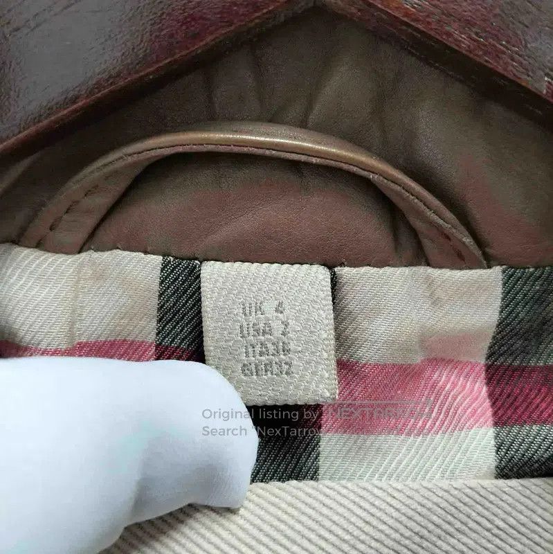 Burberry Burberry Brown Leather Jacket for Women. Size S / US 4 / IT 40 - 4 Thumbnail