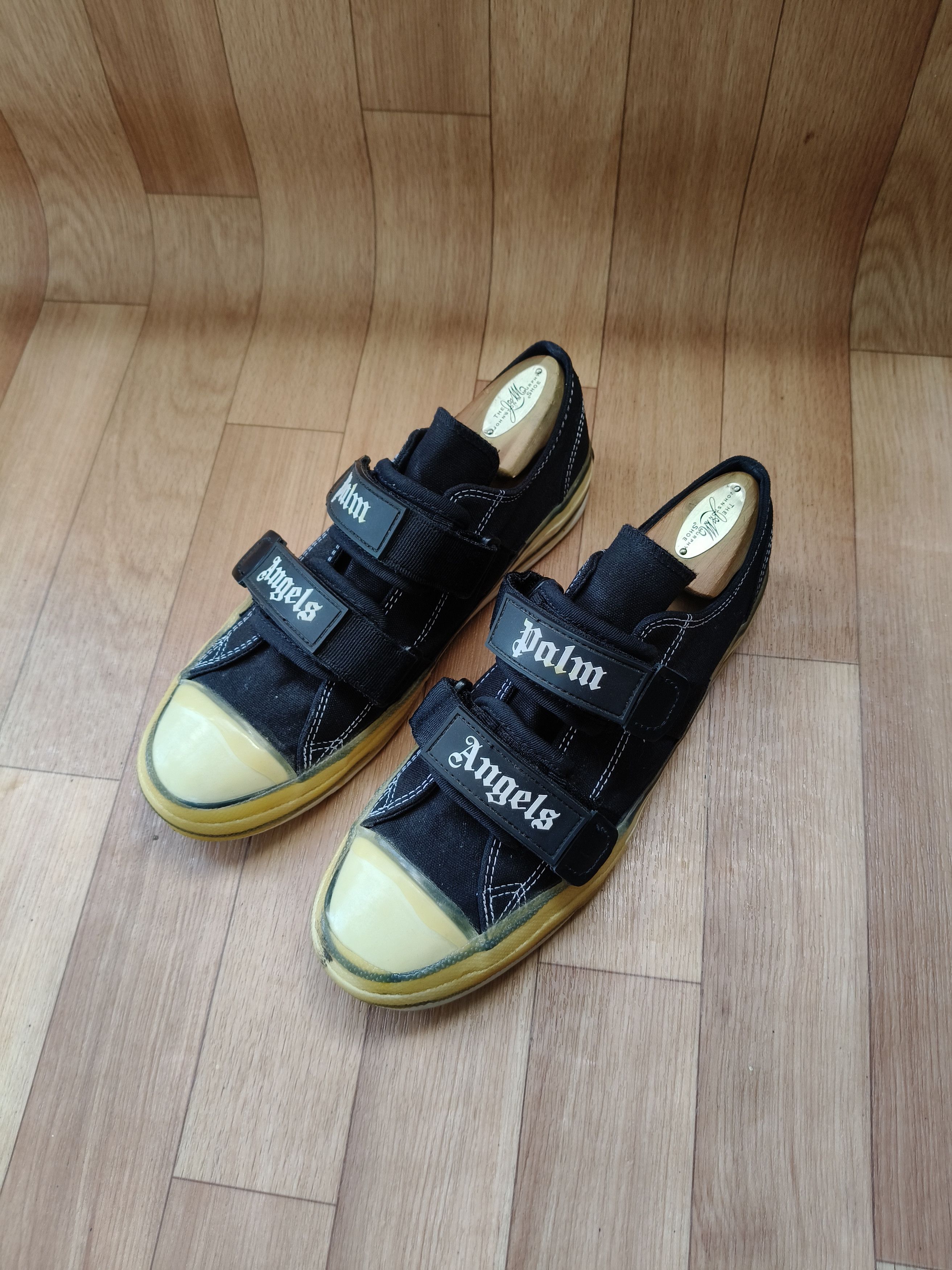 Palm Angels Black velcro vulcanised sneakers Size US 8 / EU 41 - 8 Thumbnail