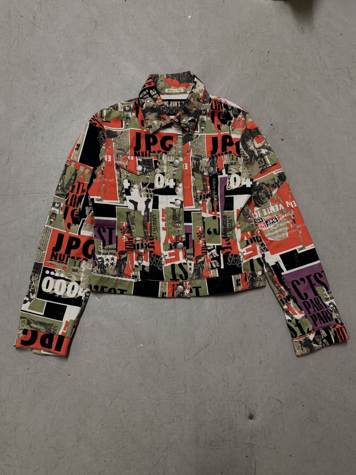 Jean Paul Gaultier Jean Paul Gaultier 90s opium punk denim jacket Size S / US 4 / IT 40 - 1 Thumbnail