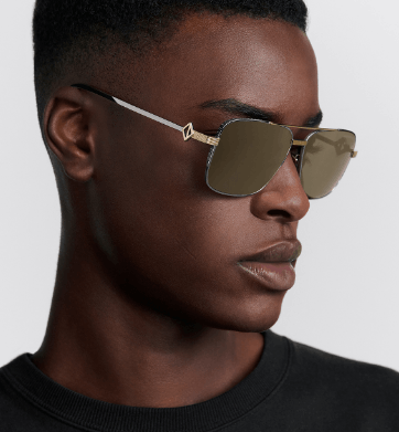 Dior o1w1db10625 Size : OS / CD Diamond S9U Sunglasses in Gold Size ONE SIZE - 4 Thumbnail