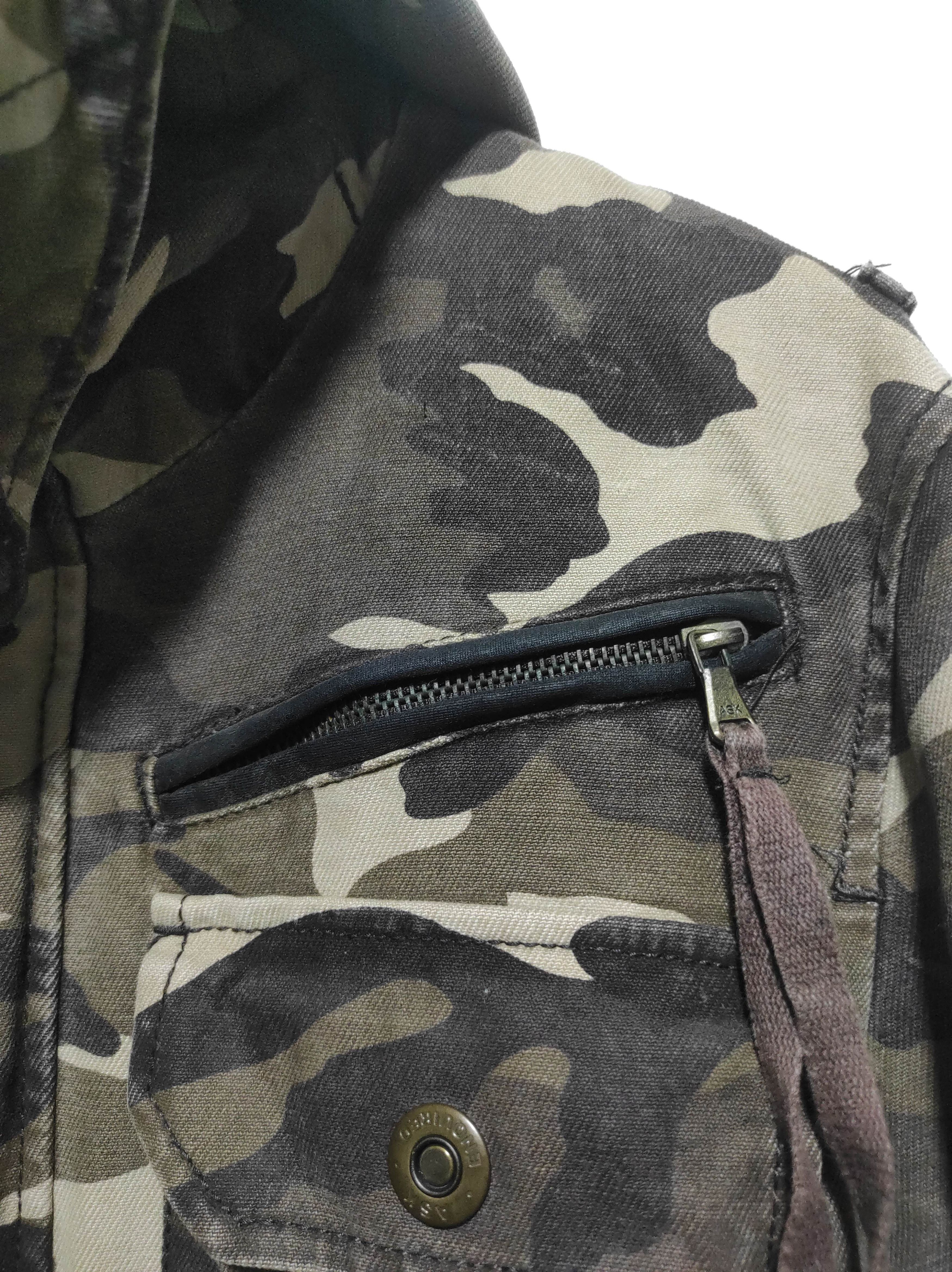 14th Addiction Ask Enquired Camo Multi Pocket Hoodie Jacket Size US M / EU 48-50 / 2 - 7 Thumbnail