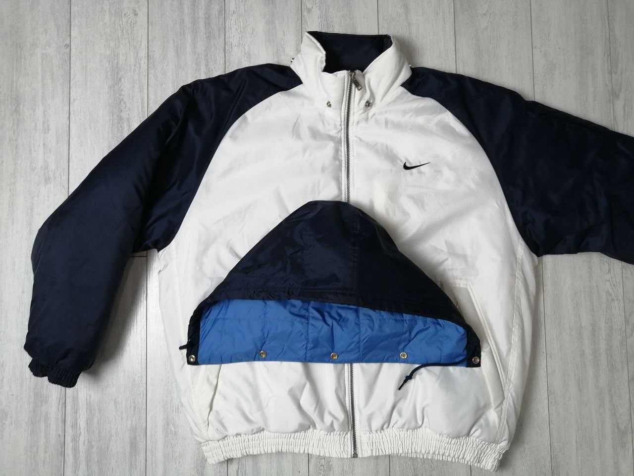 Nike × Vintage Vintage 90's Nike Swoosh Y2K Winter Jacket Size XL Size US XL / EU 56 / 4 - 9 Thumbnail