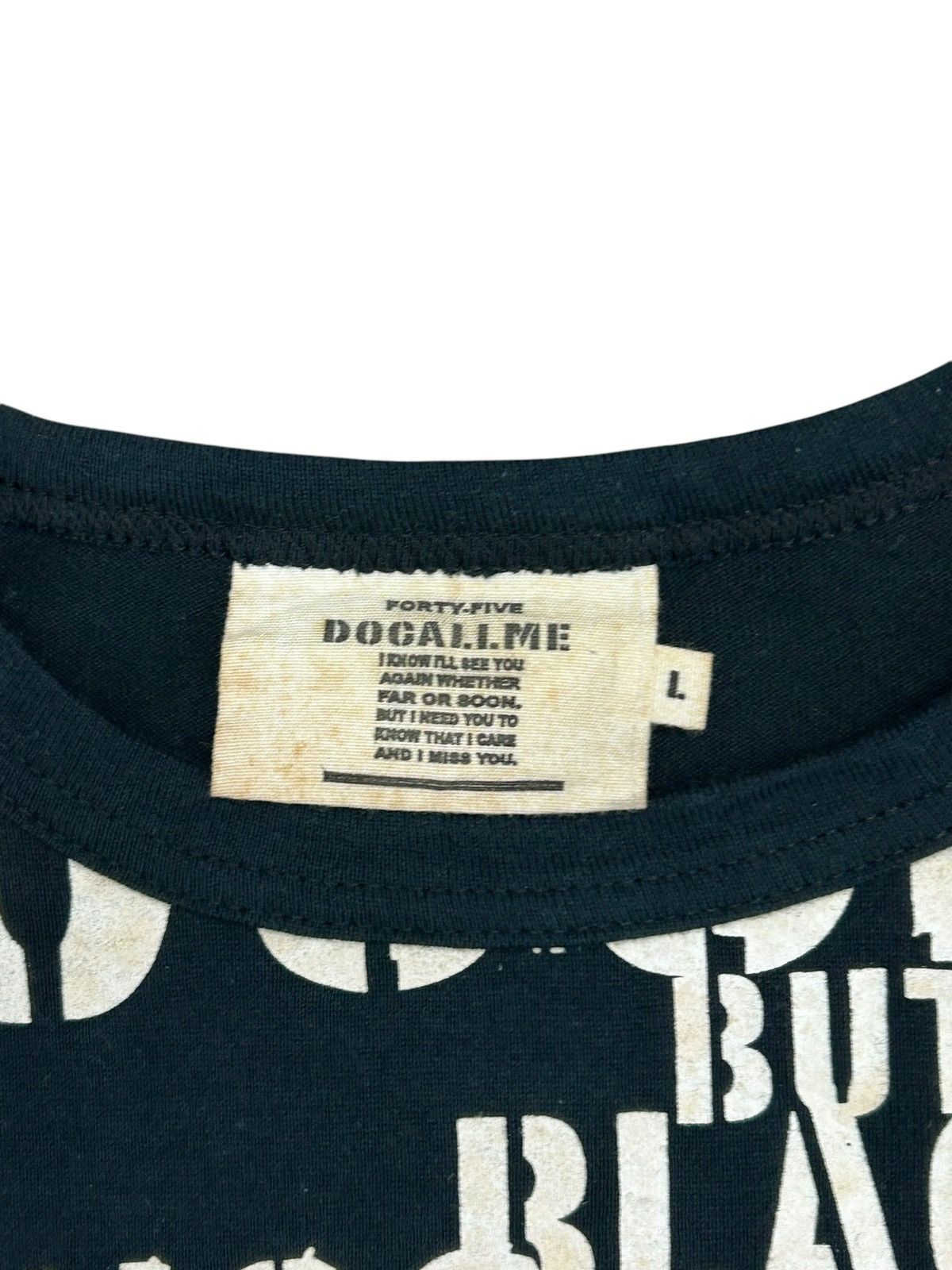 Designer × Japanese Brand Forty Five Do Call Me W/ Vintage Various Text Elements Size US M / EU 48-50 / 2 - 6 Thumbnail