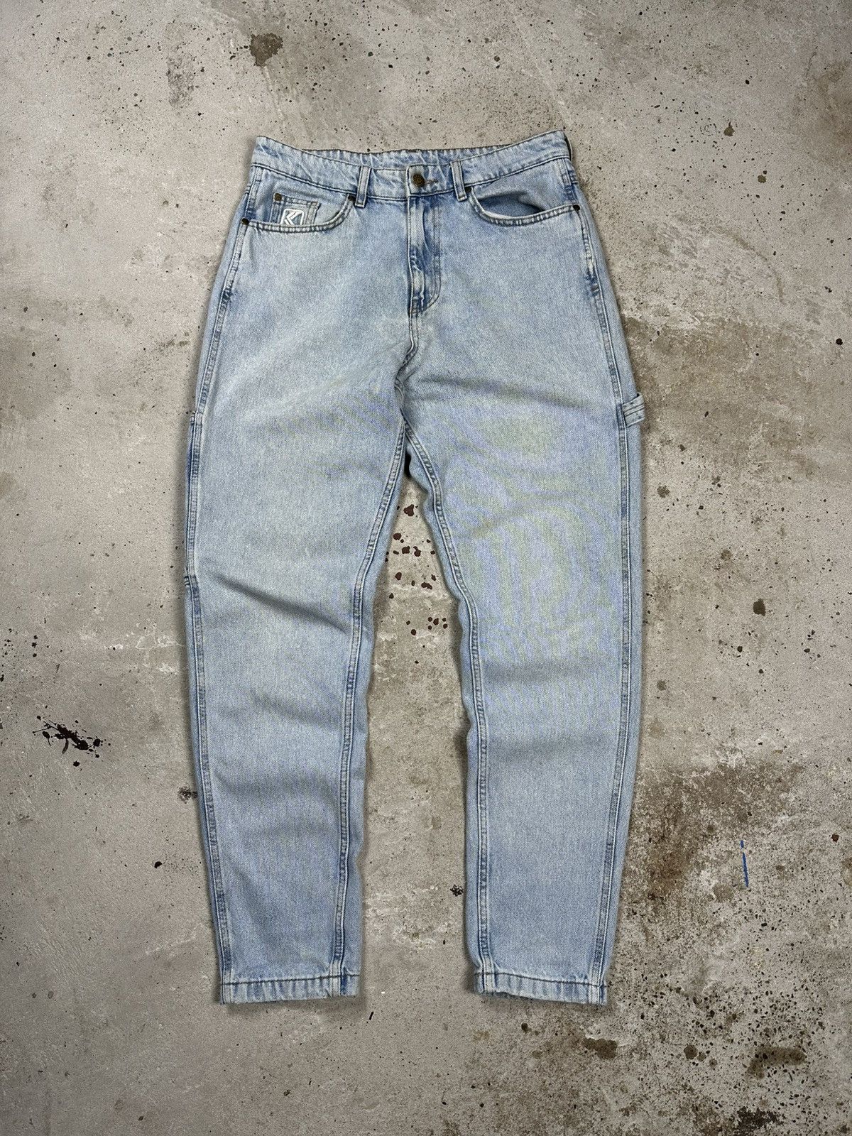 Karl Kani Vintage Y2K Karl Kani Carpenter Baggy Distressed Denim Pants Size US 31 - 2 Thumbnail