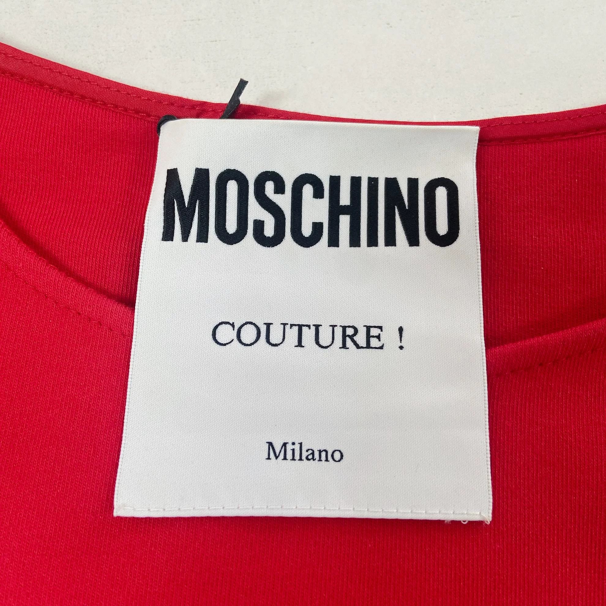 Moschino Moschino red printed tee F36 new with tags 2341 Size XS / US 0-2 / IT 36-38 - 6 Thumbnail