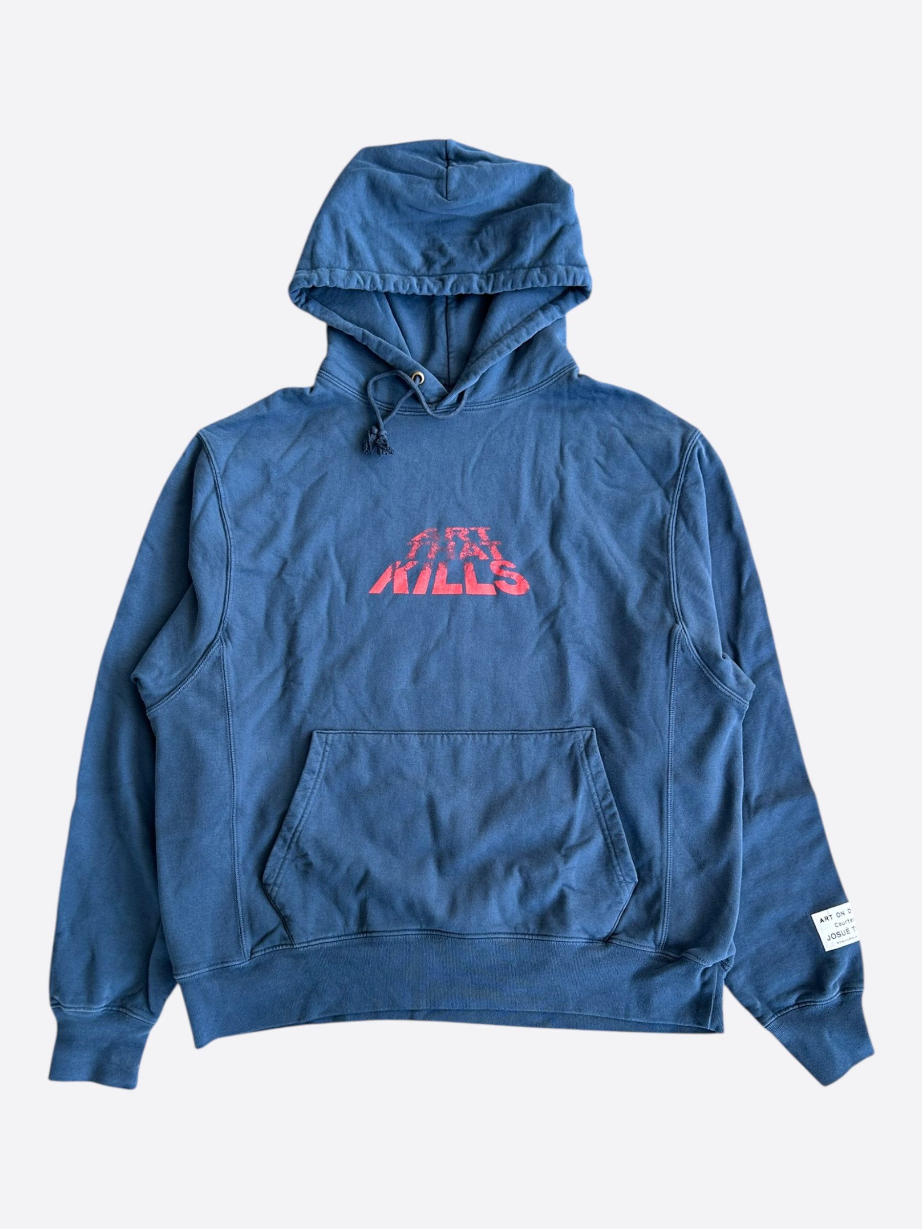 Gallery Dept. Gallery Dept Navy & Red Art That Kills Hoodie Size US L / EU 52-54 / 3 - 1 Thumbnail