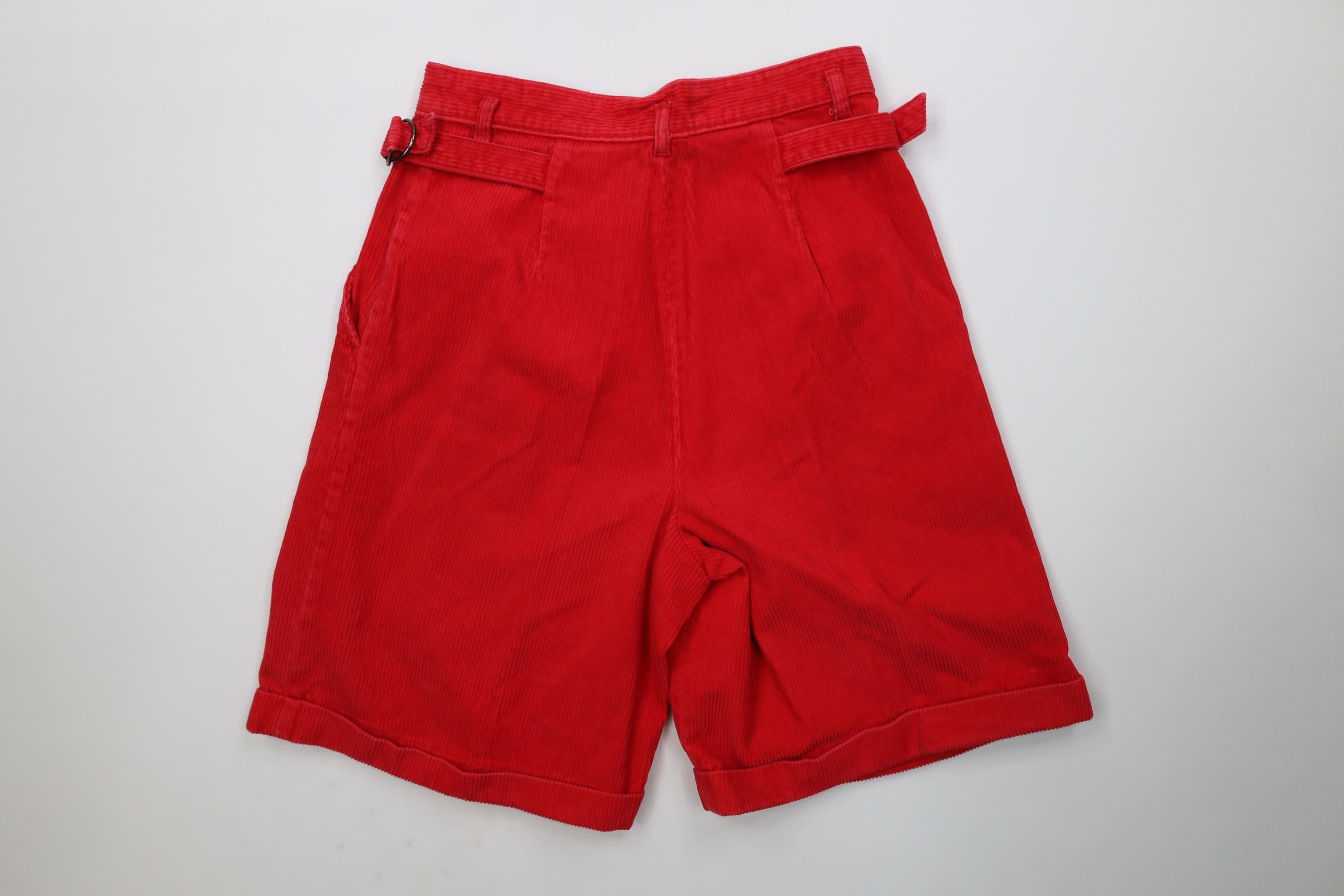 Vintage Vintage 90s Streetwear Buckle Gurkha Safari Corduroy Shorts Size 32" / US 10 / IT 46 - 10 Thumbnail