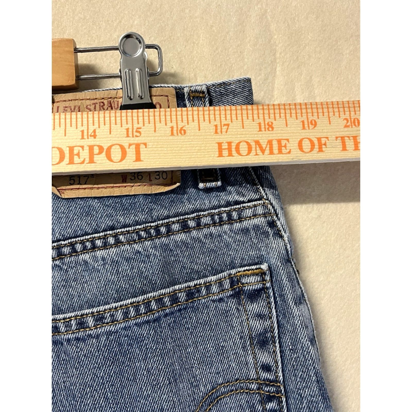 Levi's Levi's 517 Jeans 5-Pocket Denim Blue Regular 36x30 Bootcut Mens Cowboy Vintage: No Size US 36 / EU 52 - 3 Thumbnail