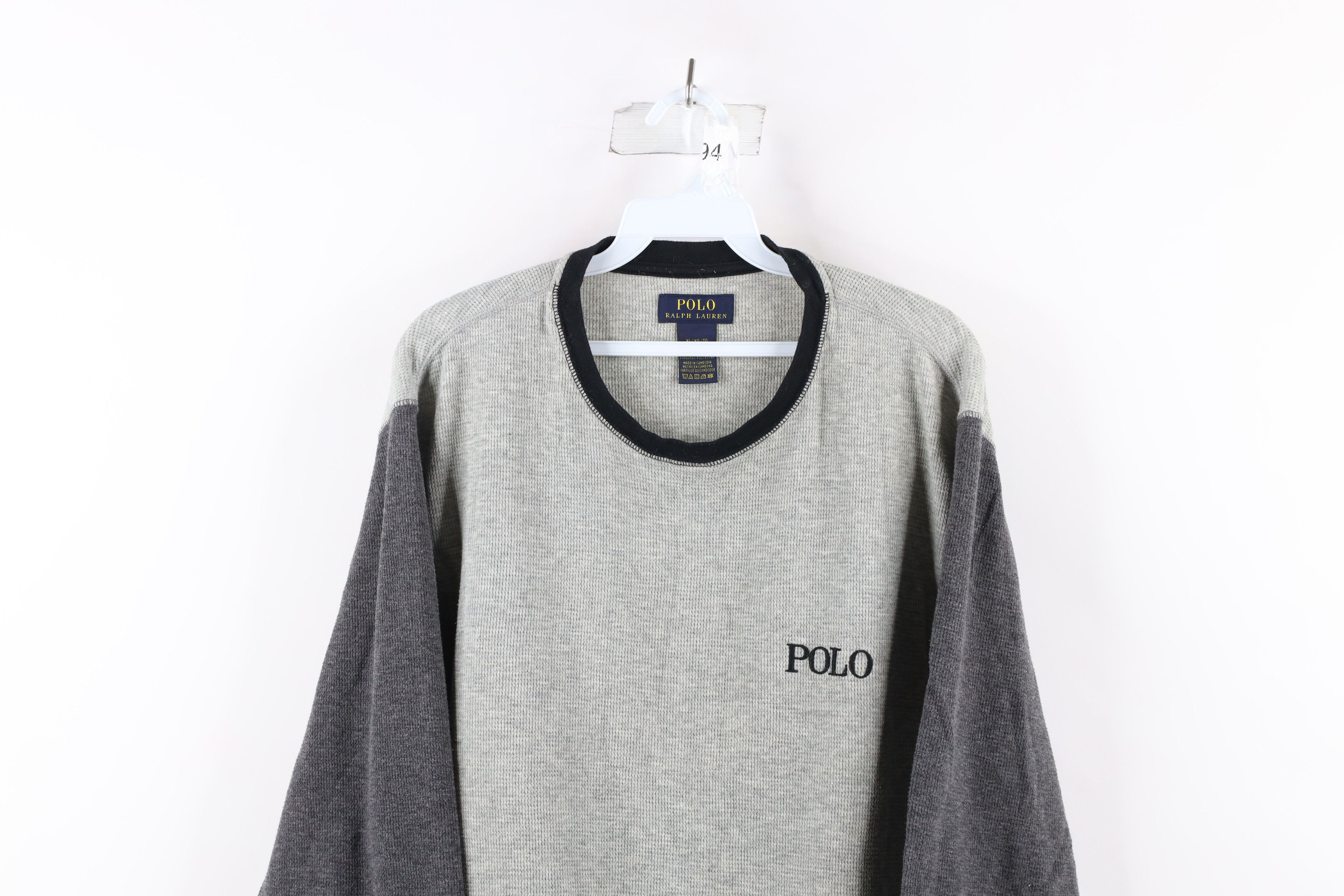 Polo Ralph Lauren Vintage Ralph Lauren Spell Out Thermal Waffle Knit T-Shirt Size US XL / EU 56 / 4 - 2 Thumbnail