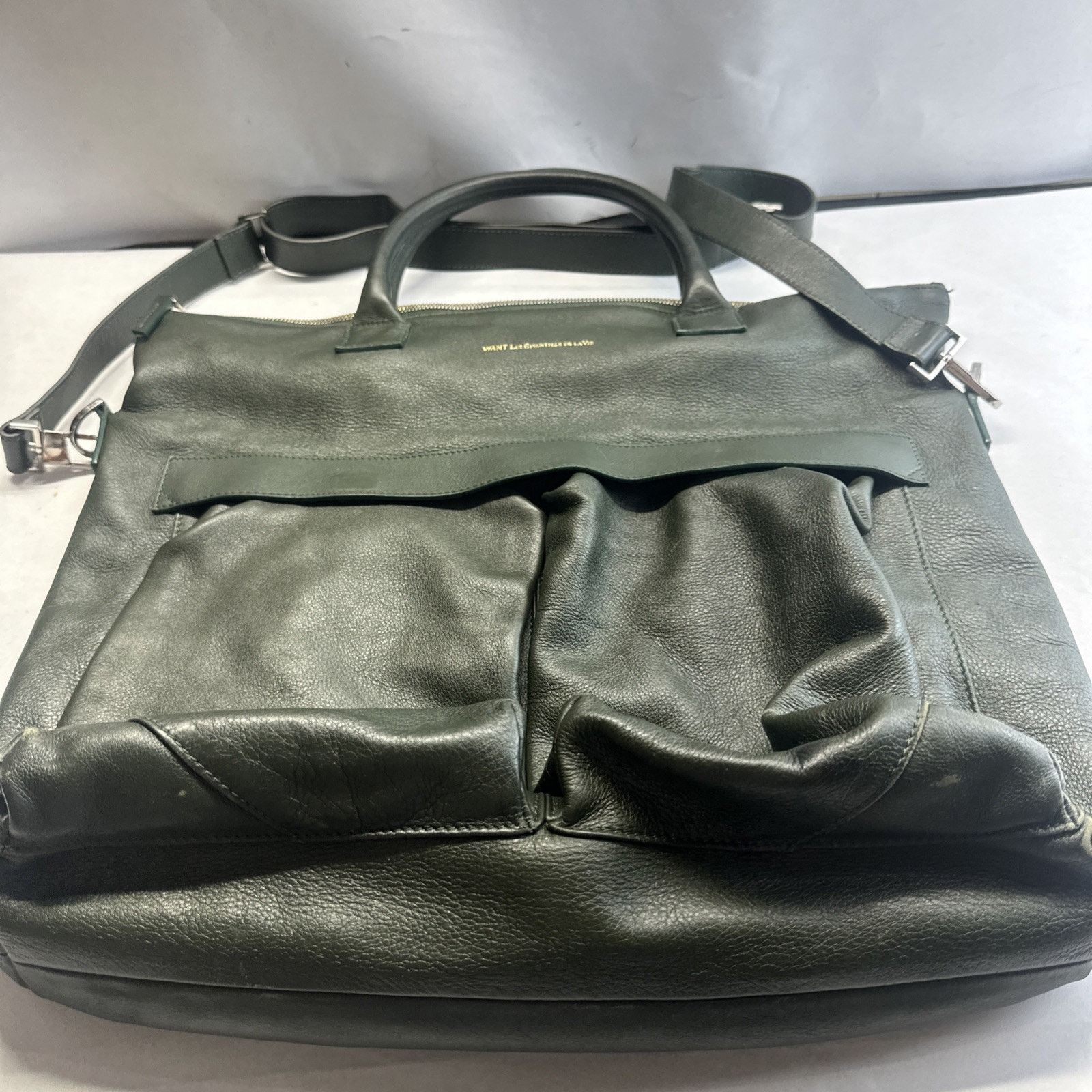 WANT Les Essentiels WANT Les Essentiels O’Hare Large Leather Tote Bag - Green Size ONE SIZE - 21 Thumbnail