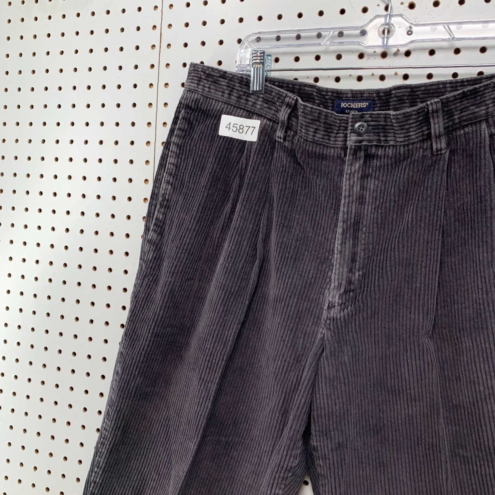 Dockers VINTAGE Dockers Khaki Corduroy Pants Mens 35x29 Gray Cuffed Corduroy Pants Mens 35x29 Khaki Gray Dockers Vintage Pants Mens 35 Inseam 29 Size US 35 - 4 Thumbnail