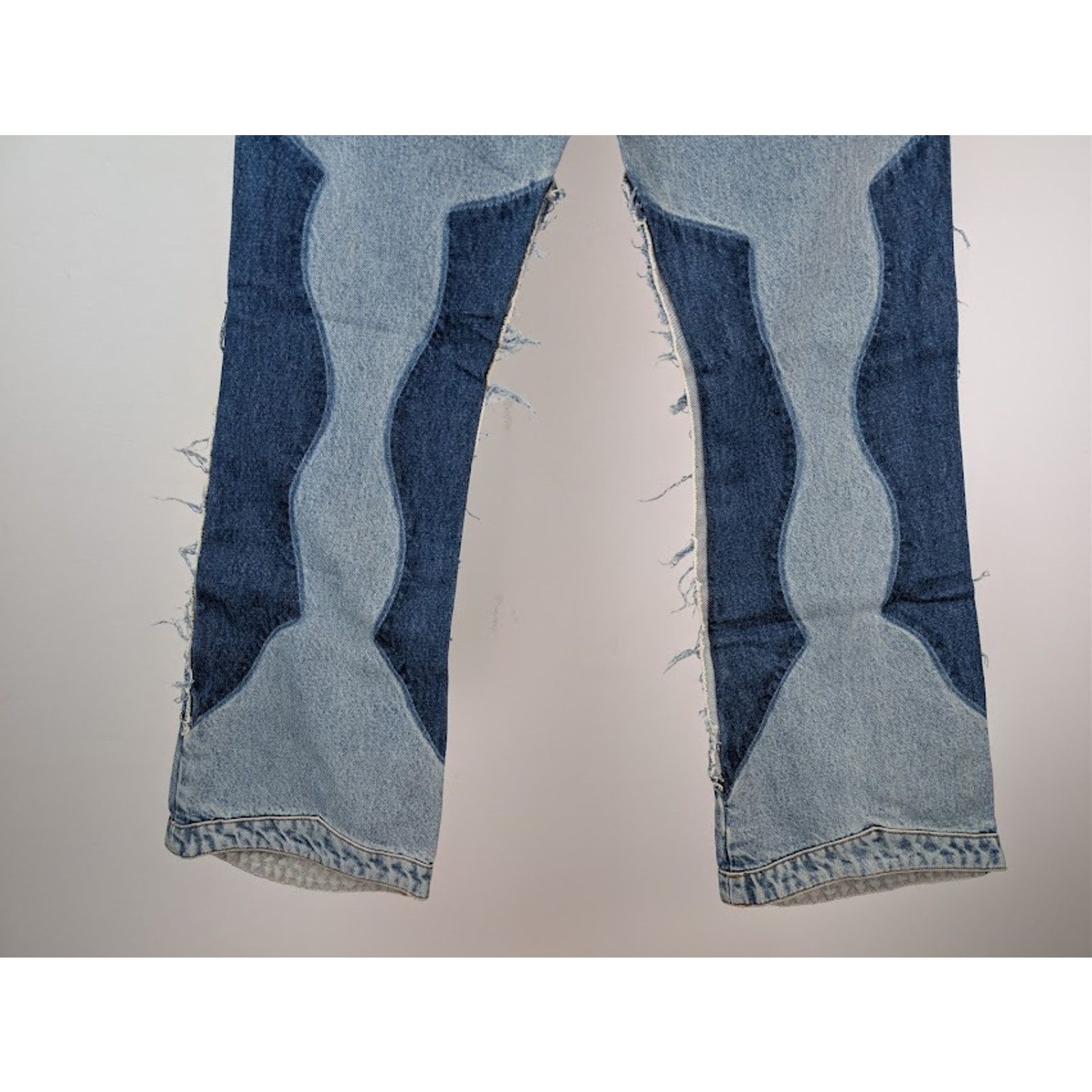 Gallery Dept. o1rshd1 Patchwork Flared Denim Jeans in Indigo Blue Size US 38 / EU 54 - 14 Thumbnail