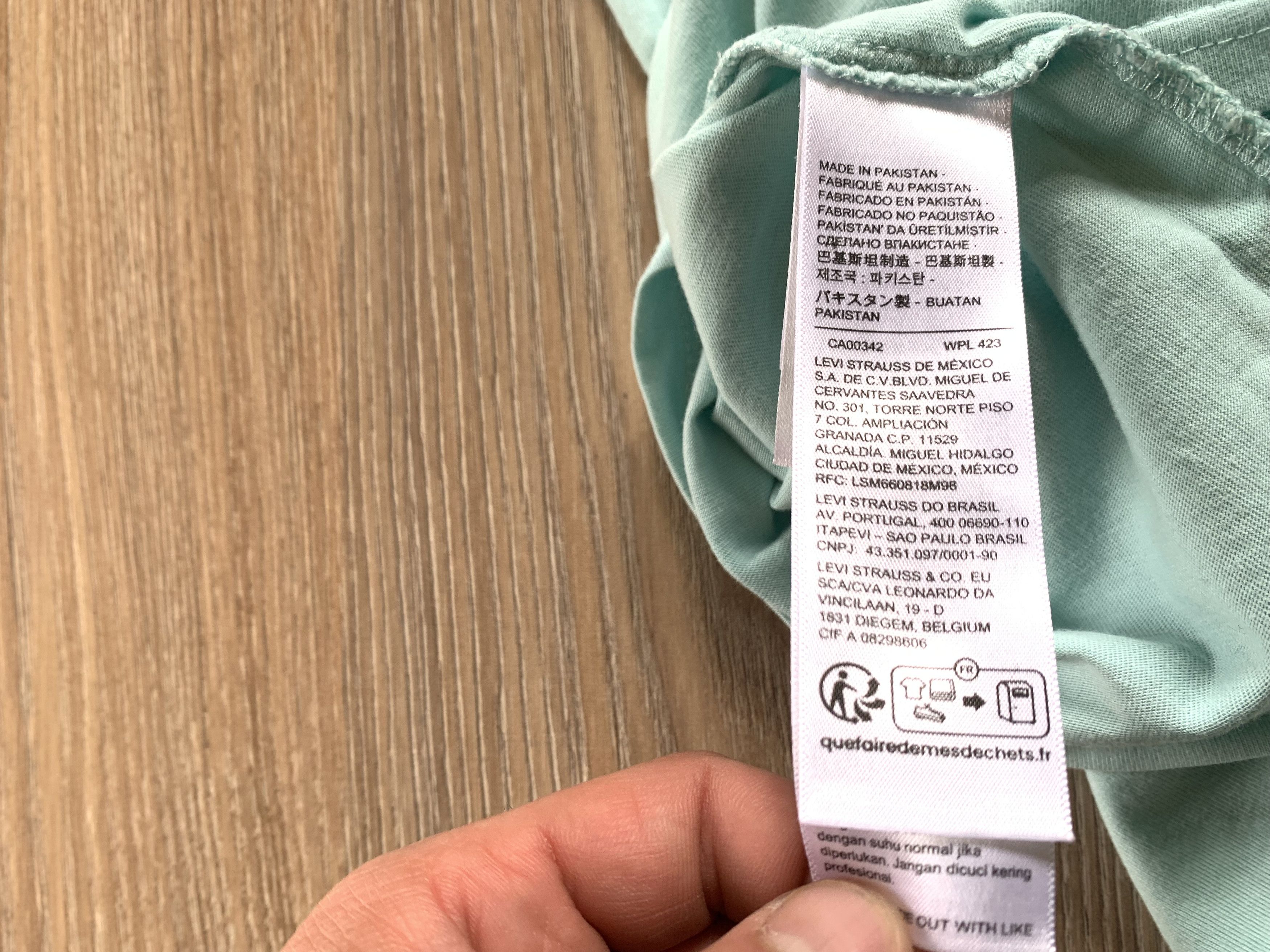 Levi's Levis Printed Turquoise T Shirt Size US M / EU 48-50 / 2 - 8 Thumbnail