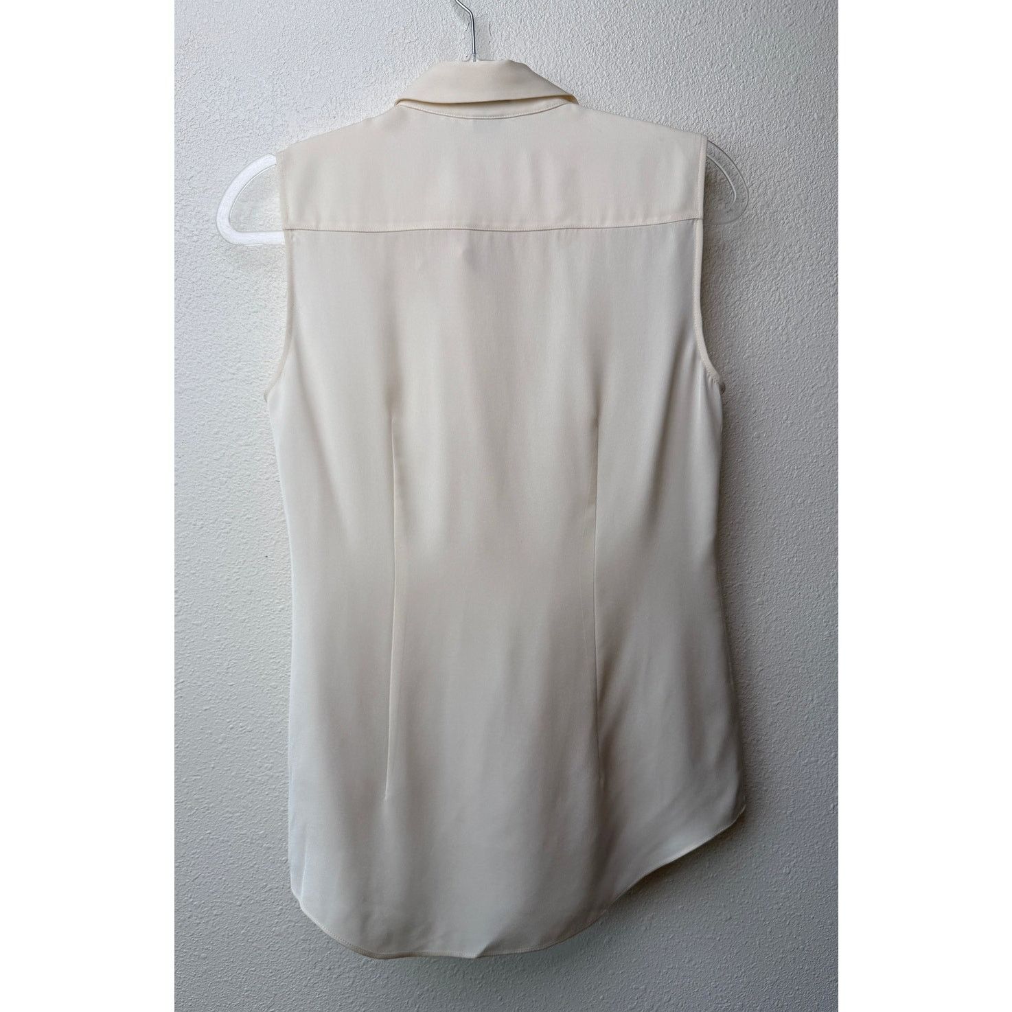 Theory Theory Tanelis Cream Silk Camp Collar Blouse US S Size S / US 4 / IT 40 - 5 Thumbnail